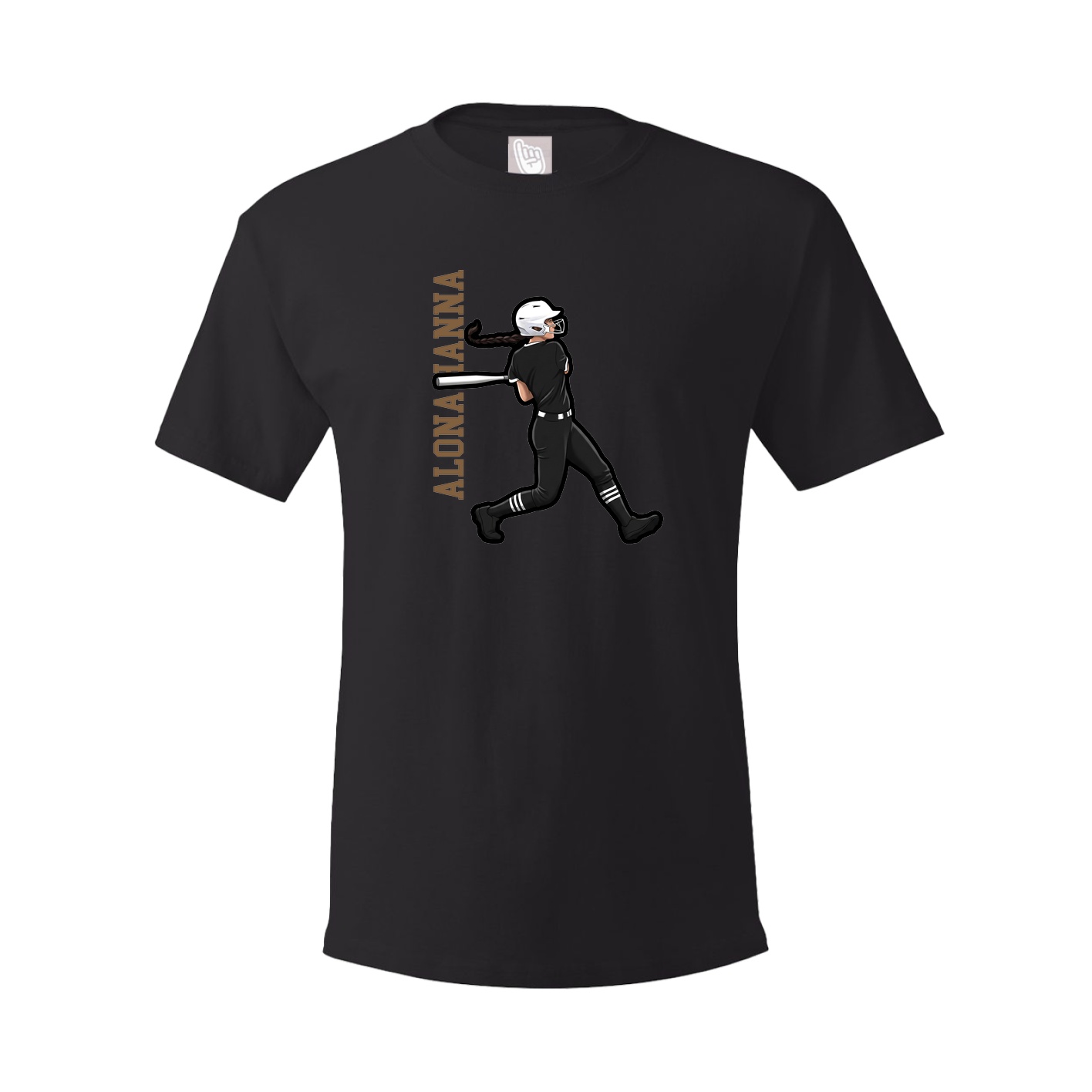 Tee — Name Vertical in Black