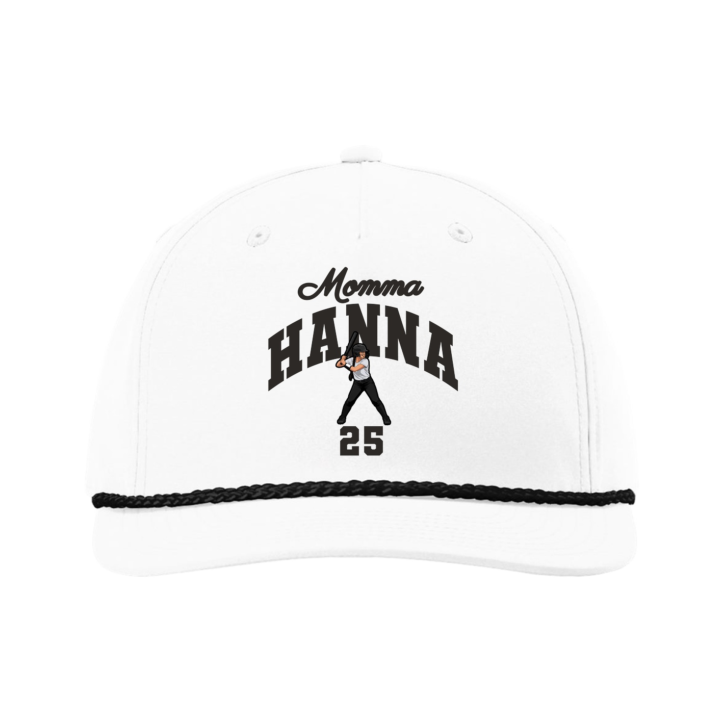 Five-Panel Classic Rope Cap — Mothers Day Arch in White
