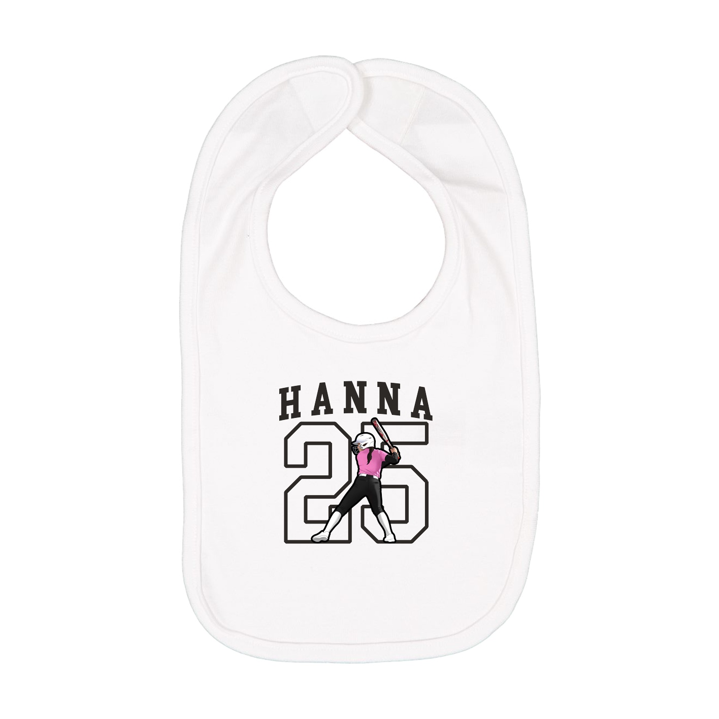 Infant Bib — Shirsey in White