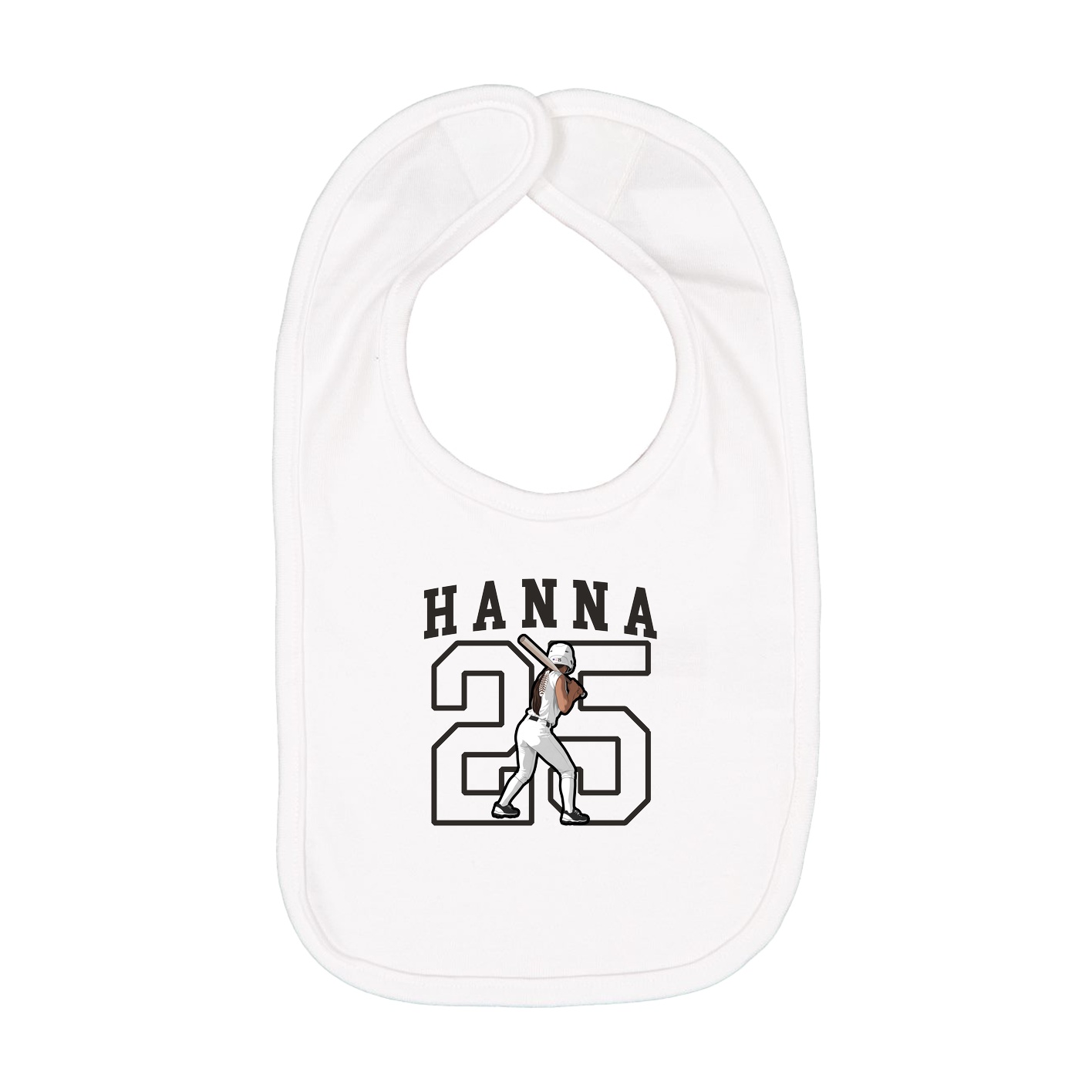 Infant Bib — Shirsey in White