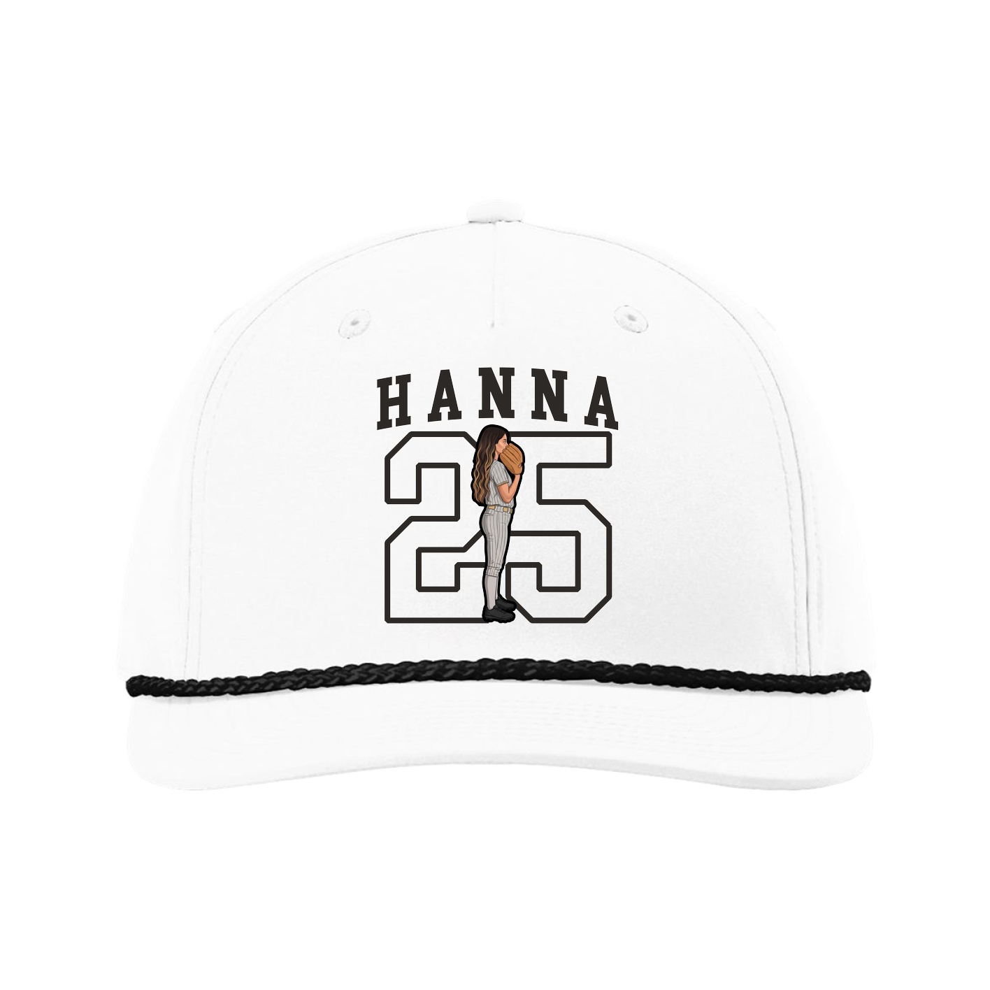 Five-Panel Classic Rope Cap — Shirsey in White