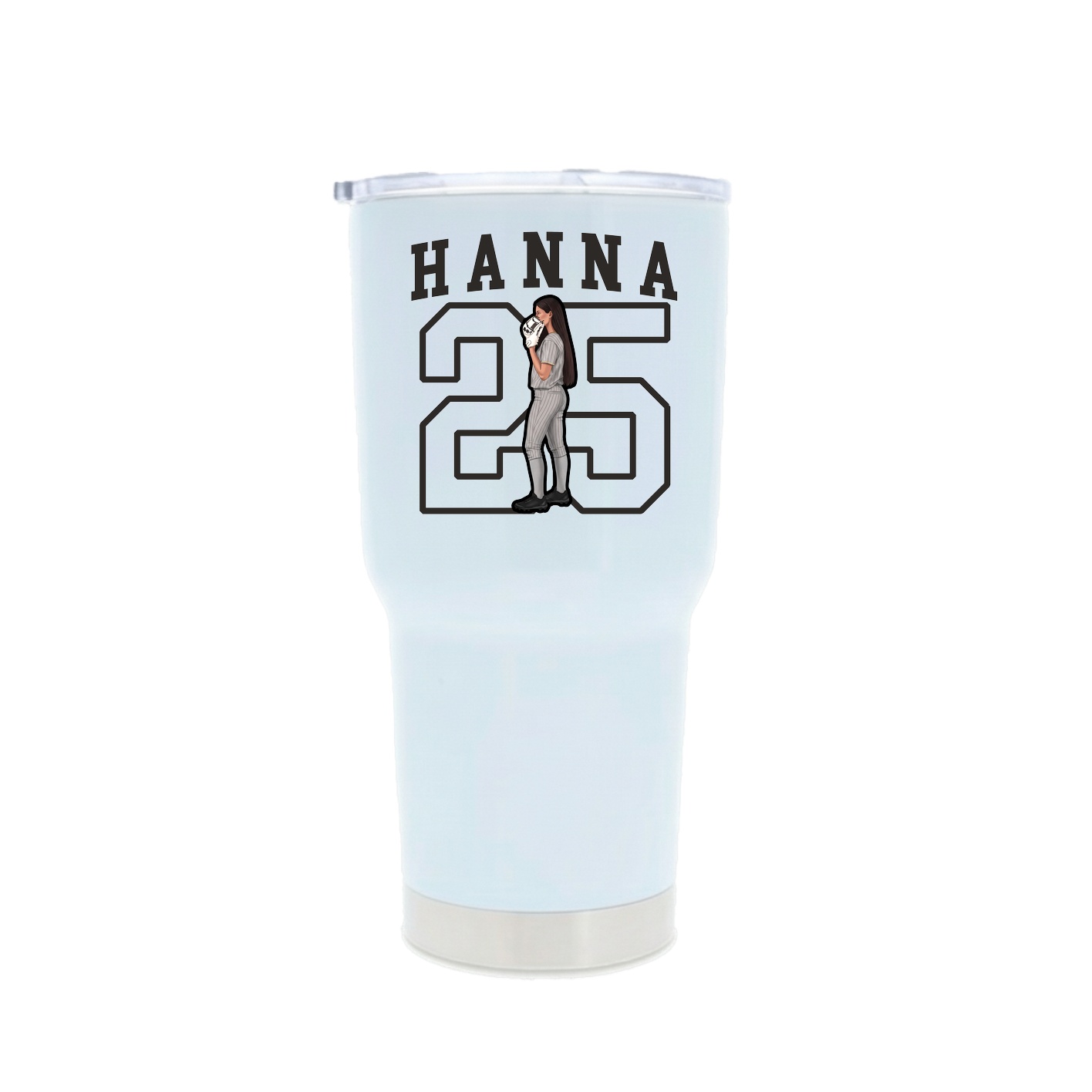 30oz Stainless Steel Tumbler — Shirsey in White