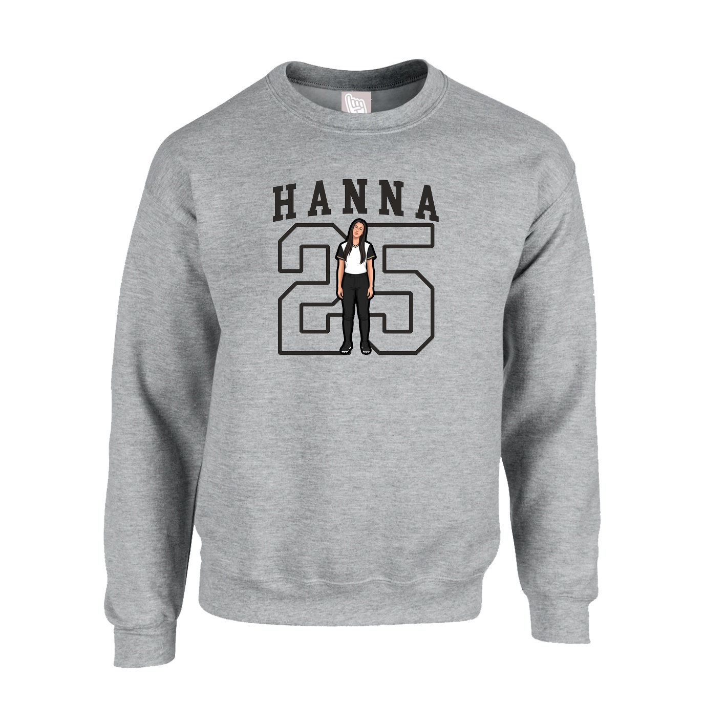 Fleece Crew — Shirsey in Grey