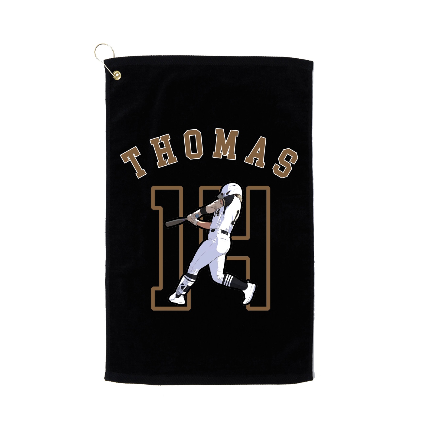 Golf Towel — Shirsey Arch in Black