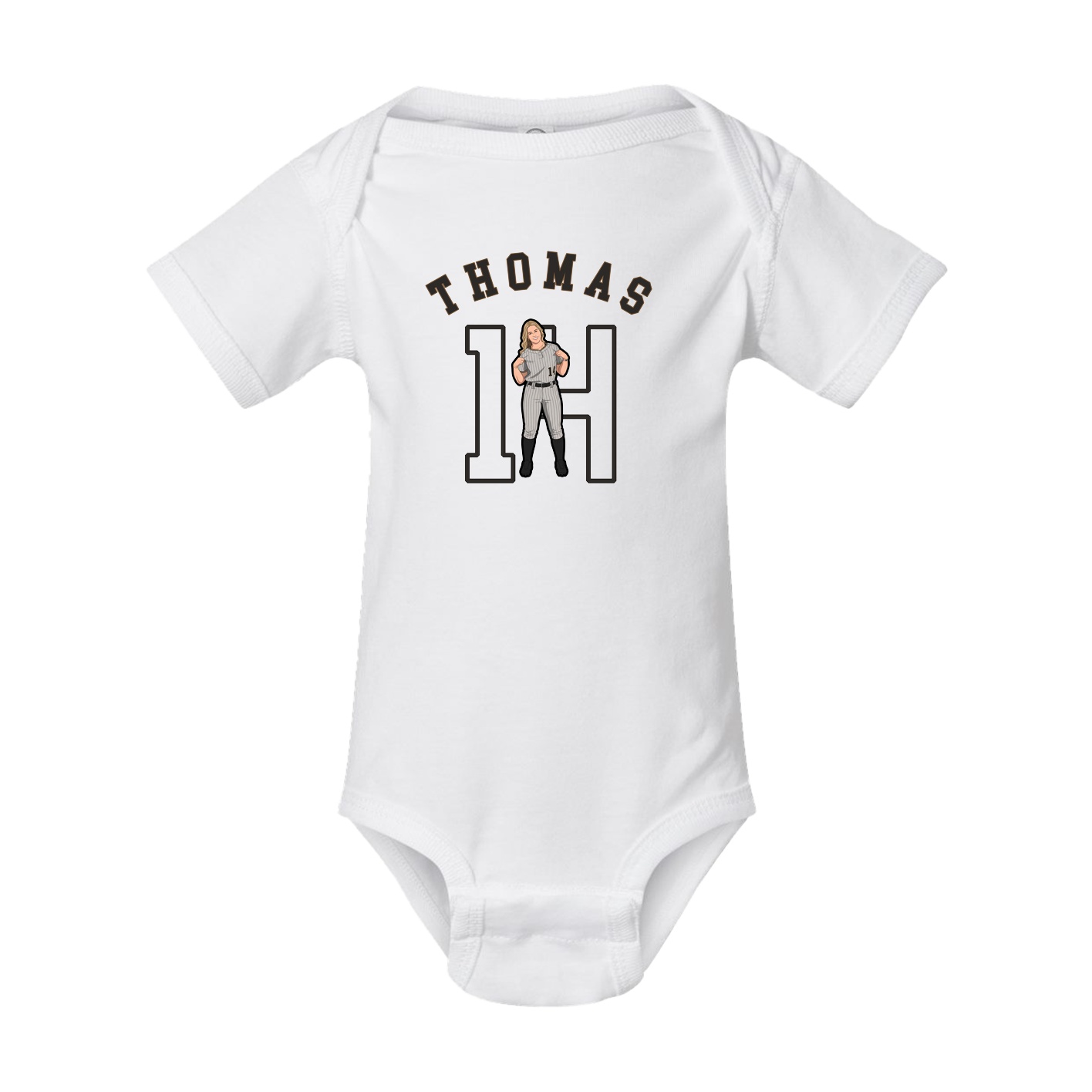 Baby Onesie — Shirsey Arch in White