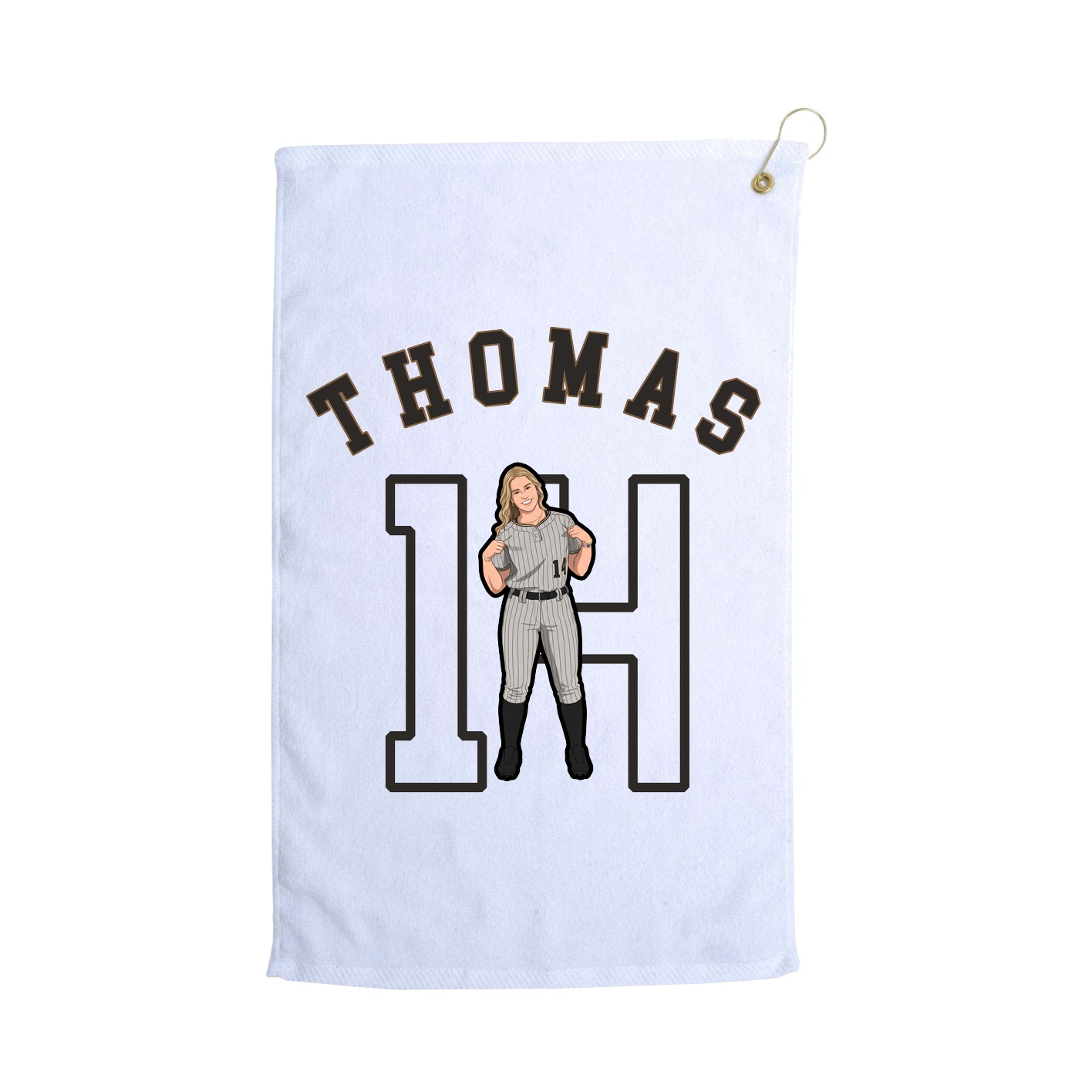 Golf Towel — Shirsey Arch in White