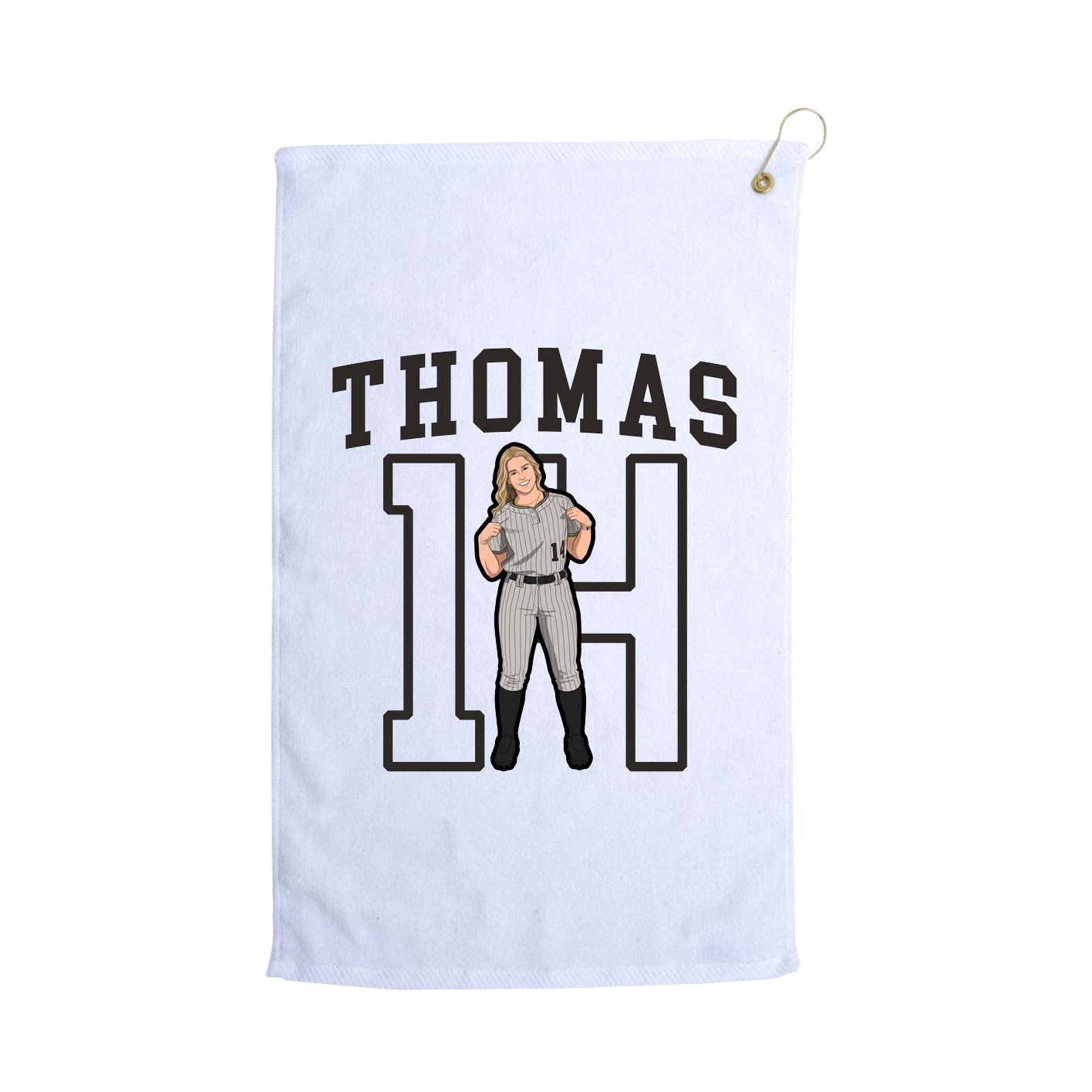 Golf Towel — Shirsey in White