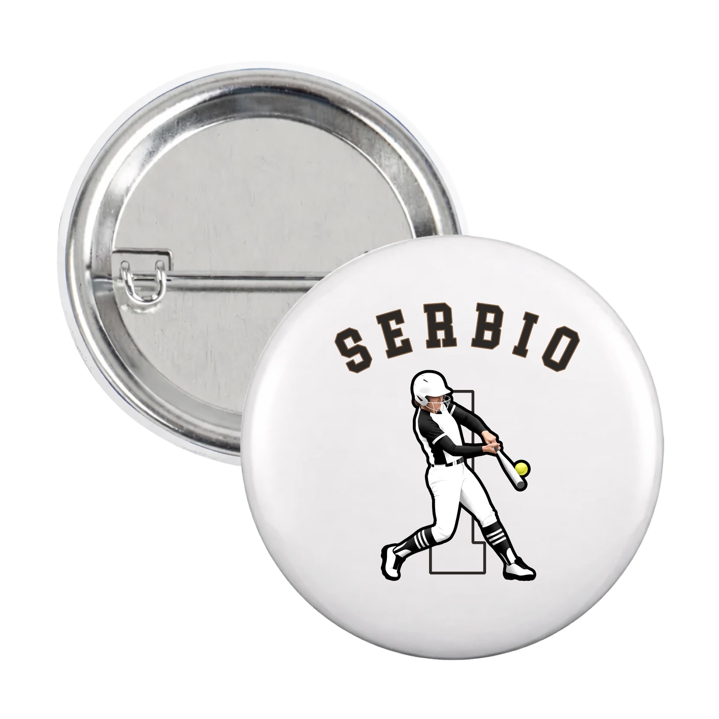 Game Day Button — Shirsey Arch in White
