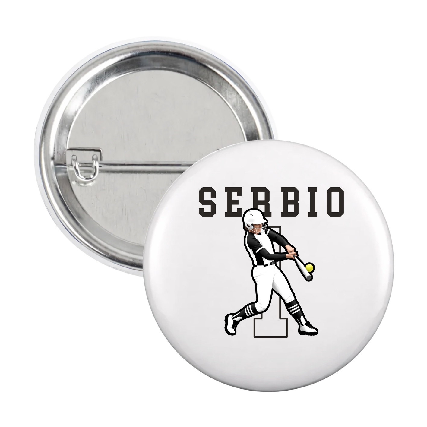 Game Day Button — Shirsey in White
