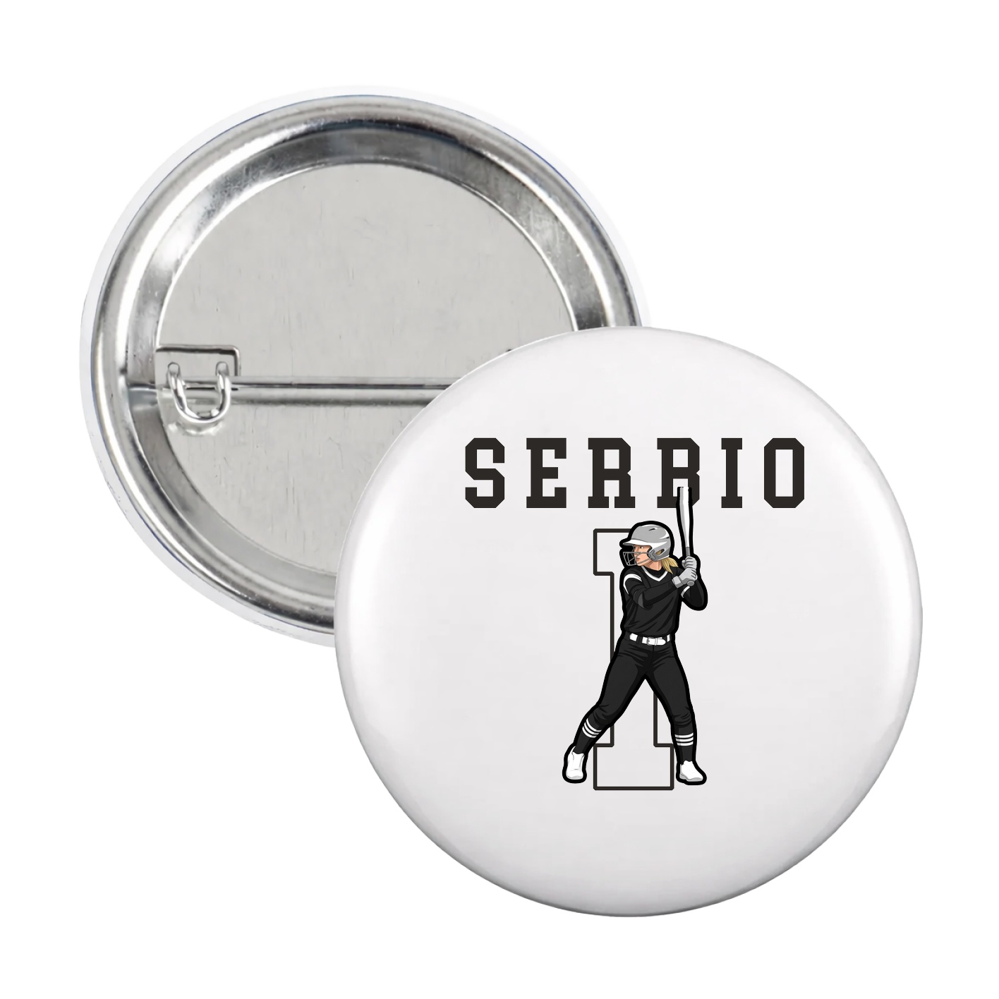 Game Day Button — Shirsey in White