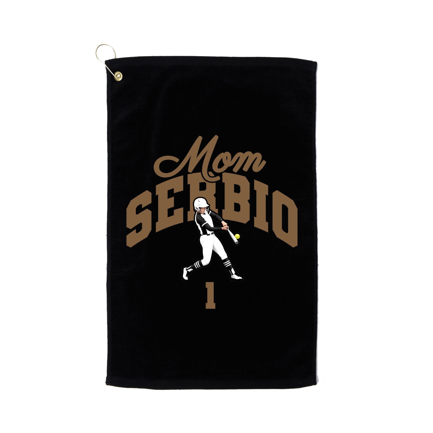 Golf Towel — Mothers Day Arch in Black