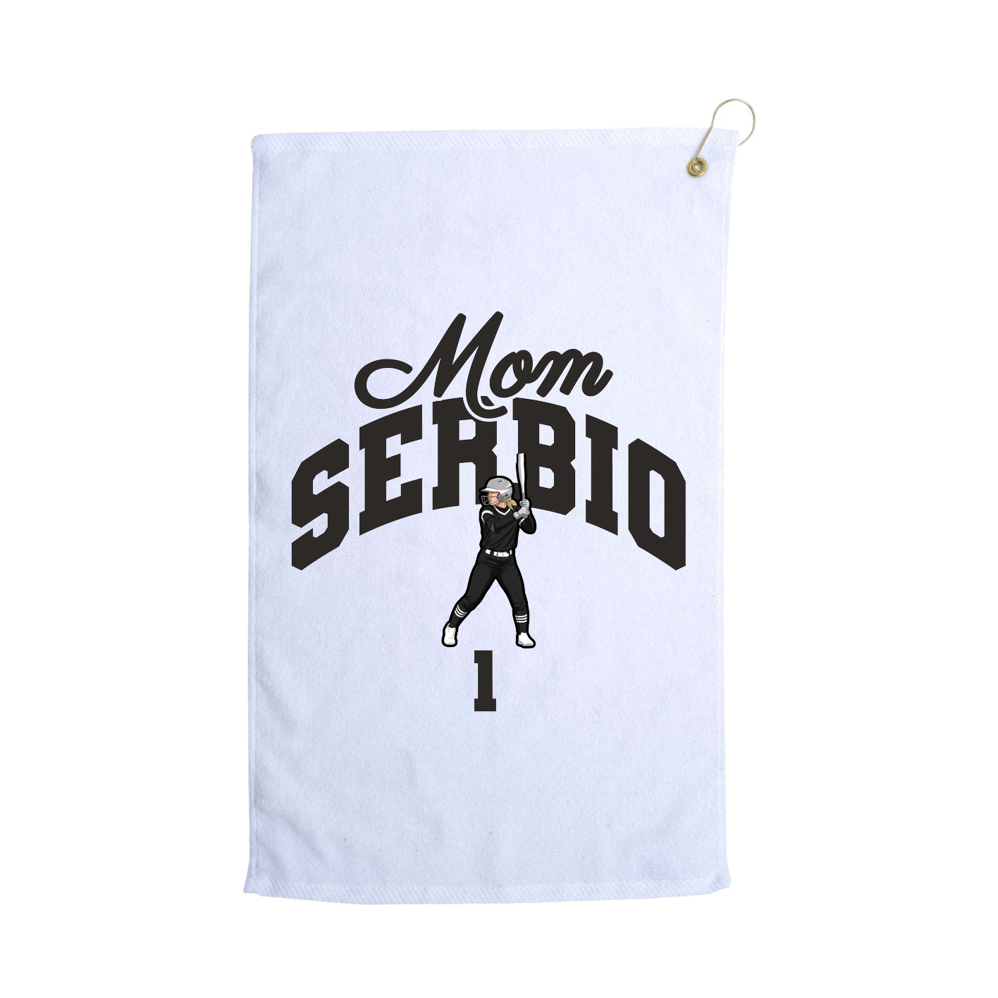 Golf Towel — Mothers Day Arch in White