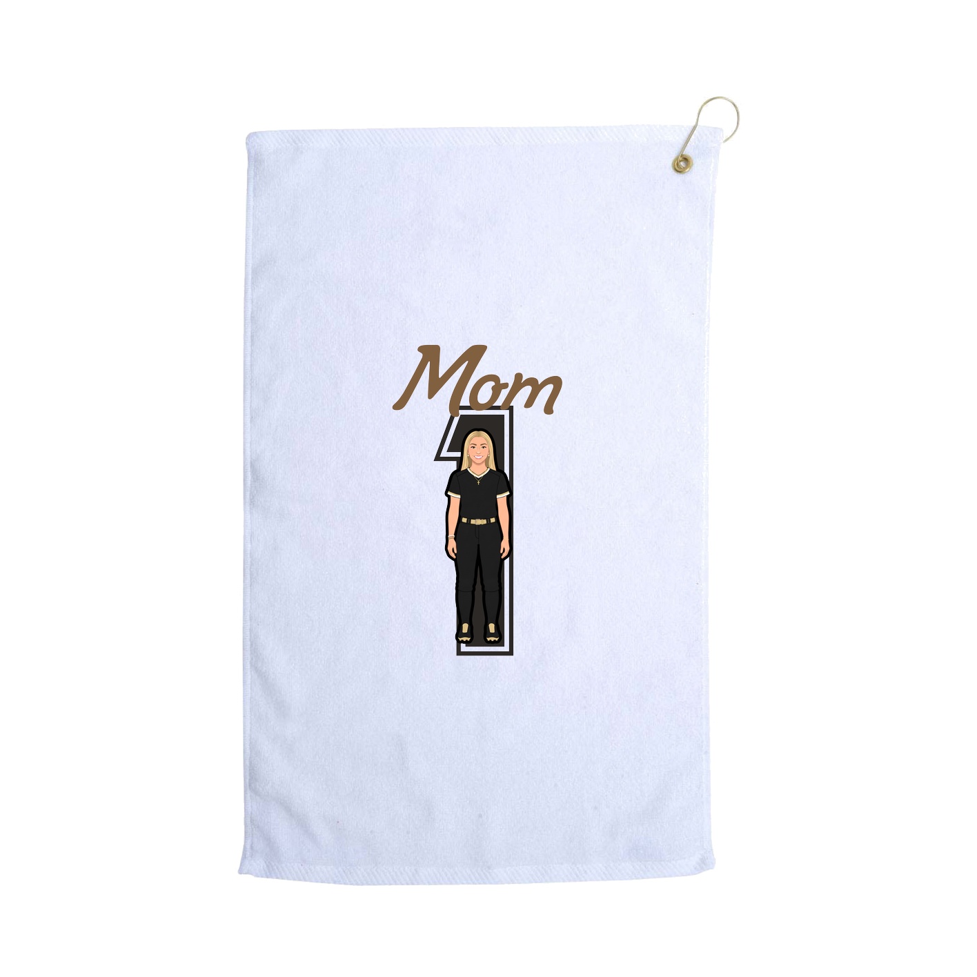 Golf Towel — Mothers Day Shirsey in White