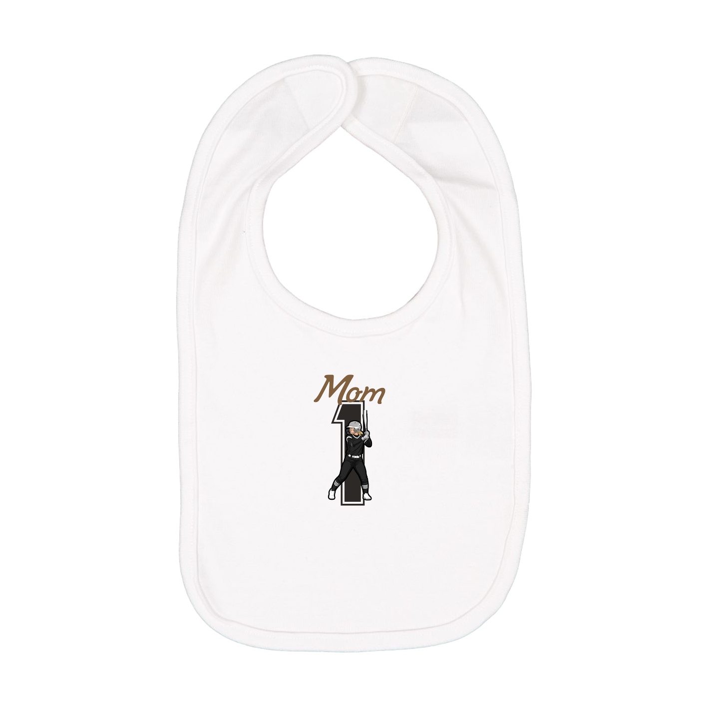 Infant Bib — Mothers Day Shirsey in White