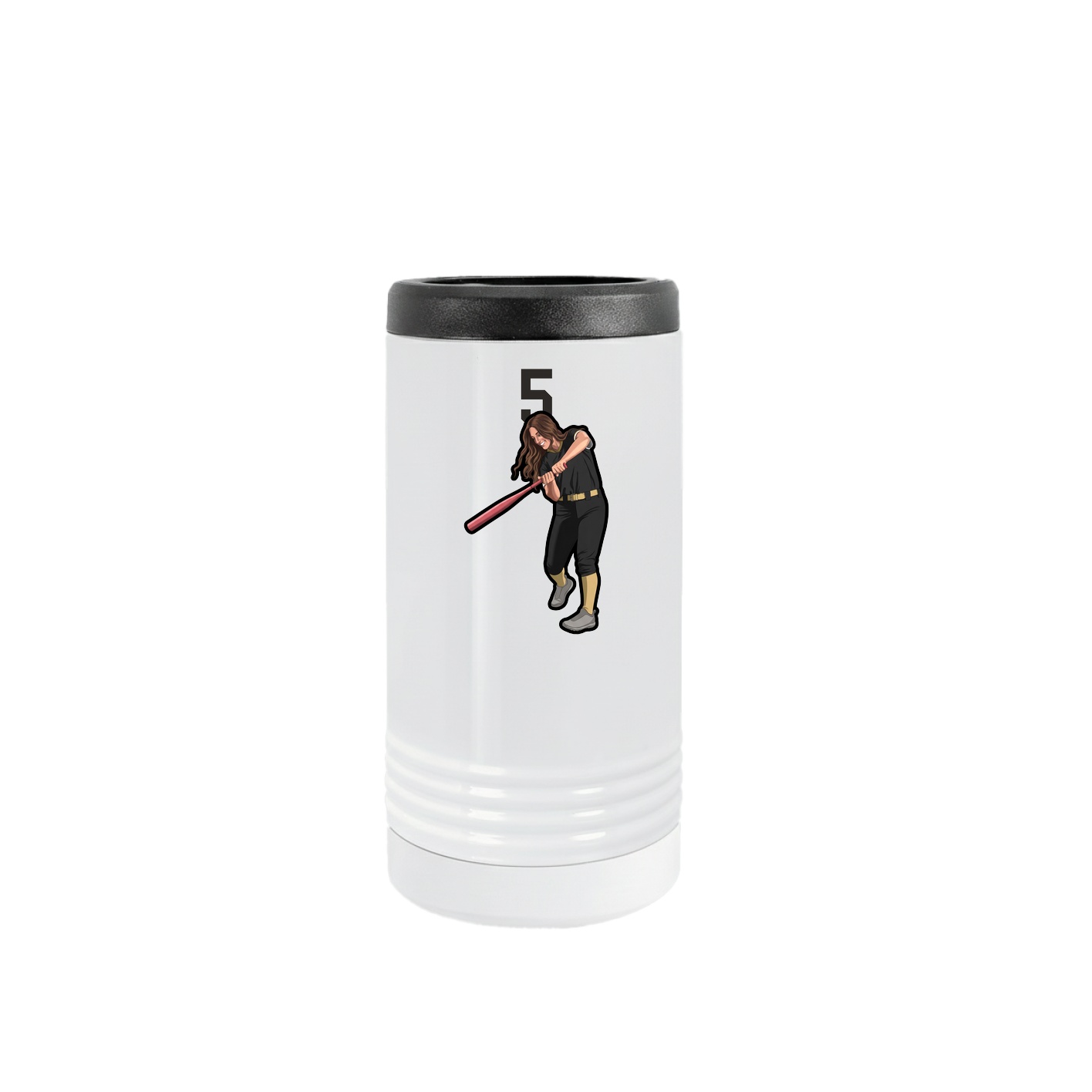 Slim Beverage Holder — Number Top in White