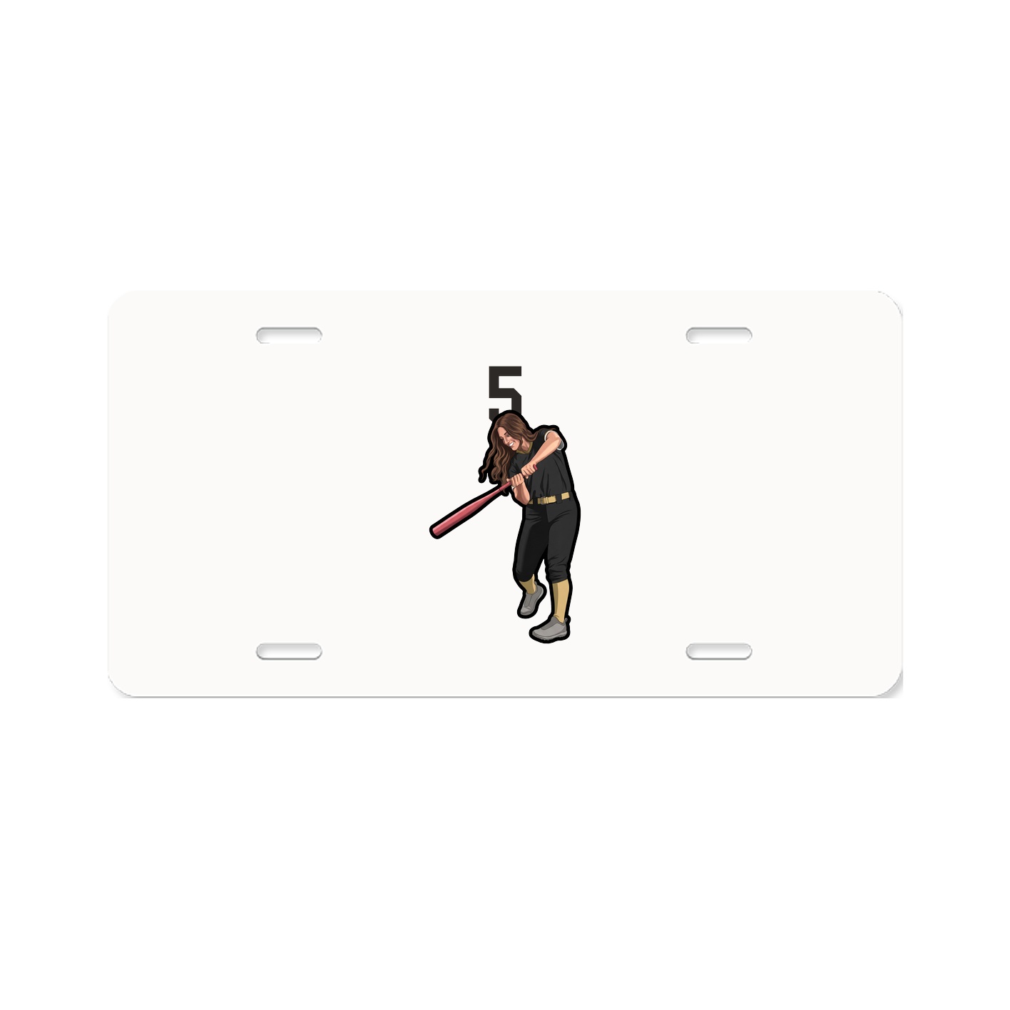 License Plate — Number Top in Classic