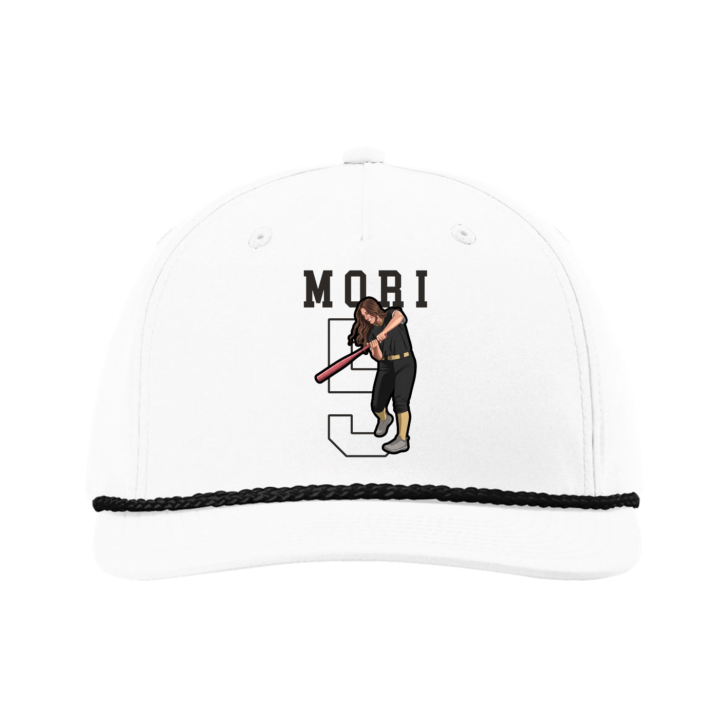 Five-Panel Classic Rope Cap — Shirsey in White