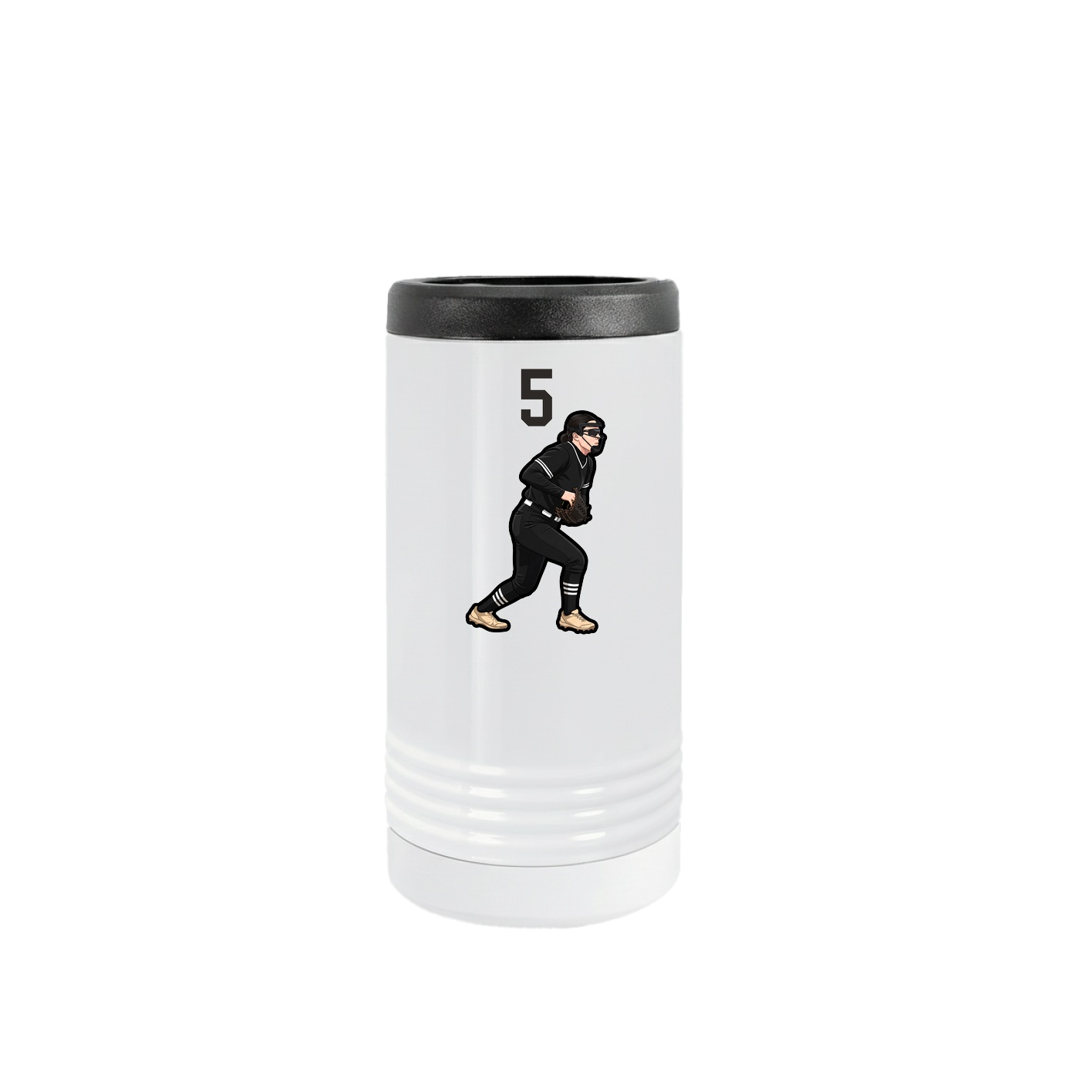 Slim Beverage Holder — Number Top in White