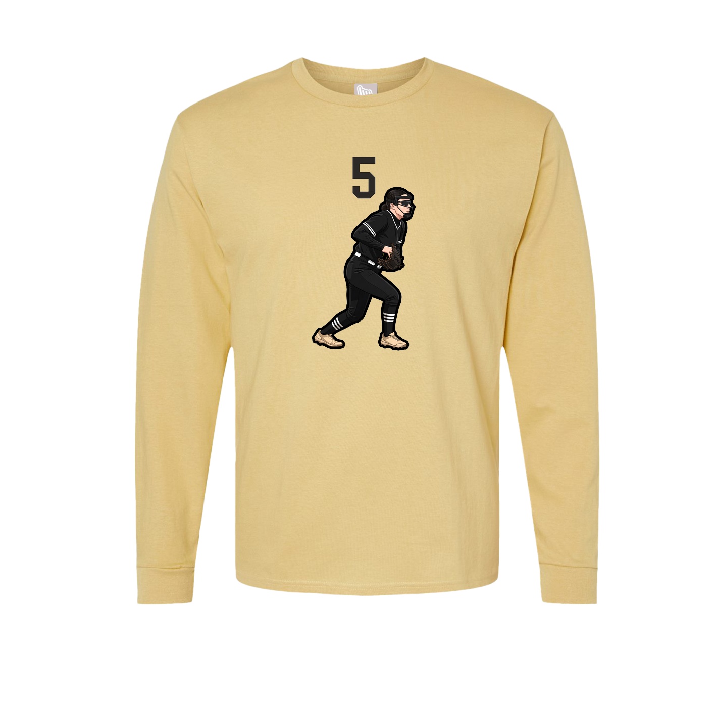 Long Sleeve Tee — Number Top in Vegas Gold