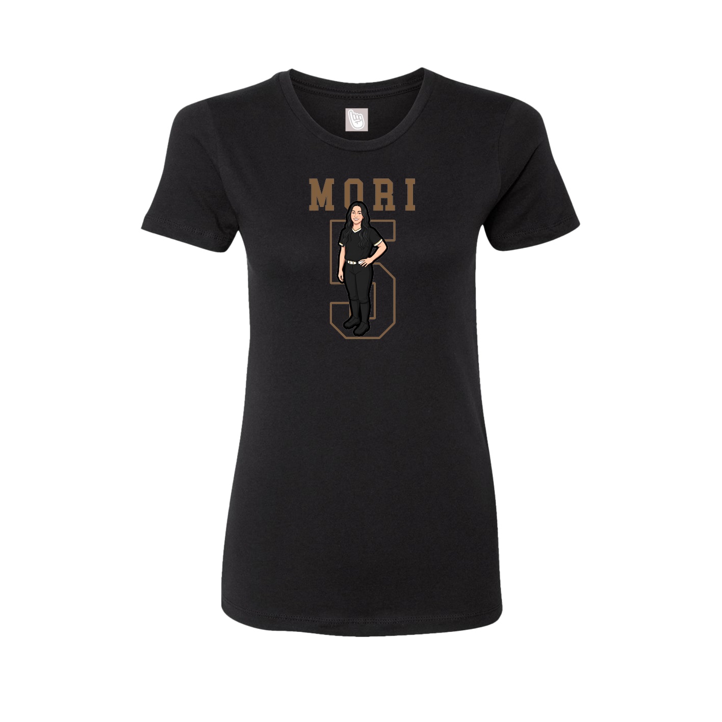 Fitted Women's Tee — Shirsey in Black