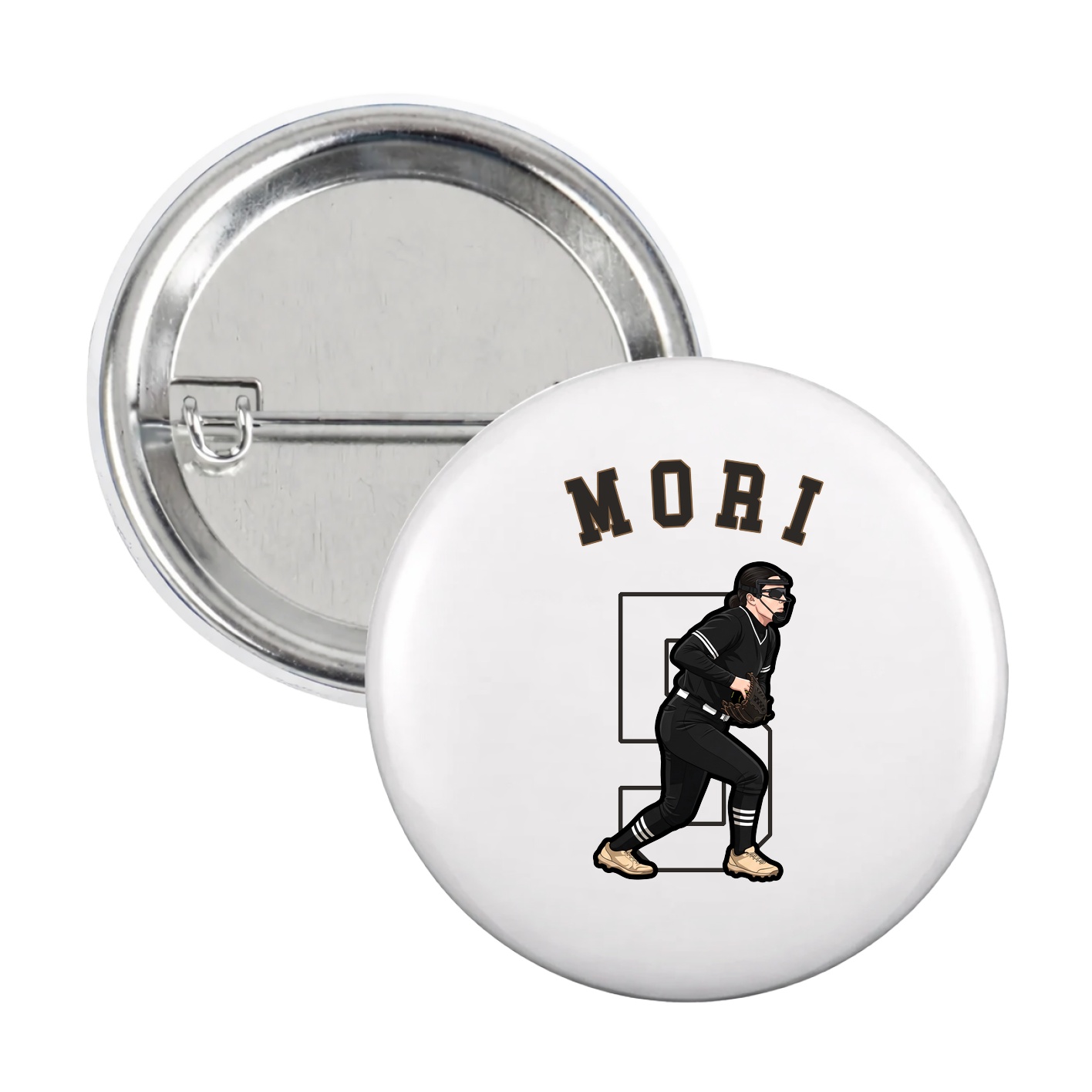 Game Day Button — Shirsey Arch in White