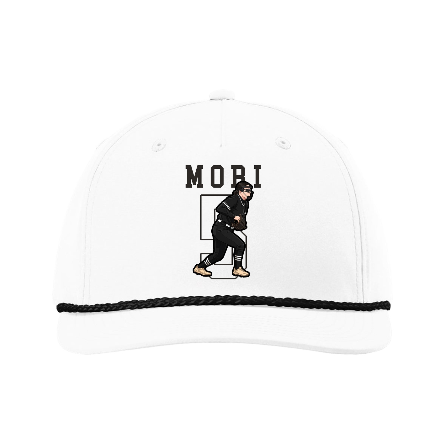 Five-Panel Classic Rope Cap — Shirsey in White