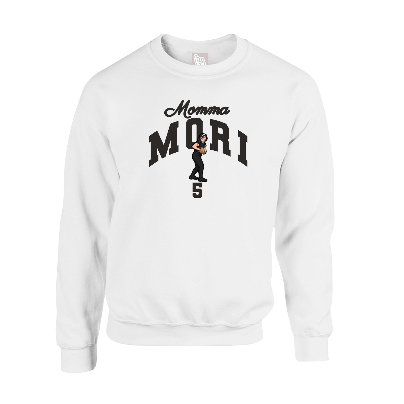 Fleece Crew — Mothers Day Arch in White