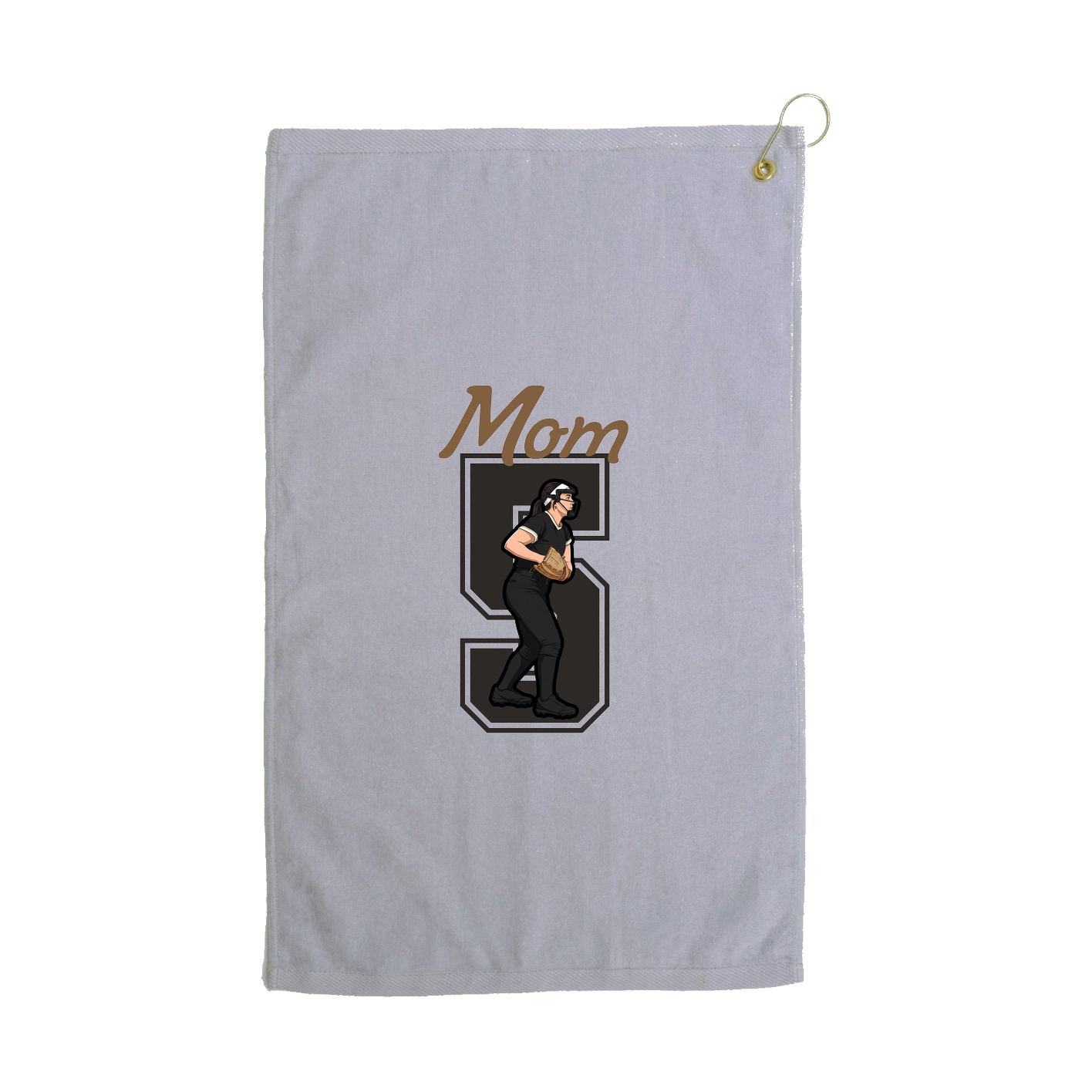 Golf Towel — Mothers Day Shirsey in Grey
