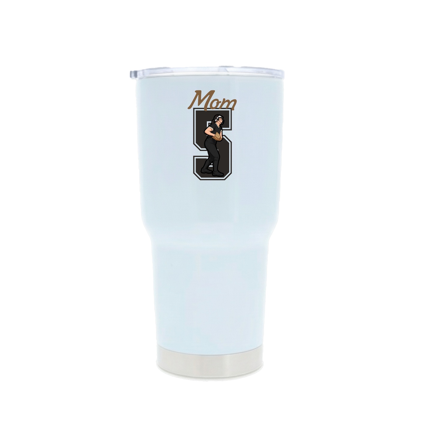 30oz Stainless Steel Tumbler — Mothers Day Shirsey in White
