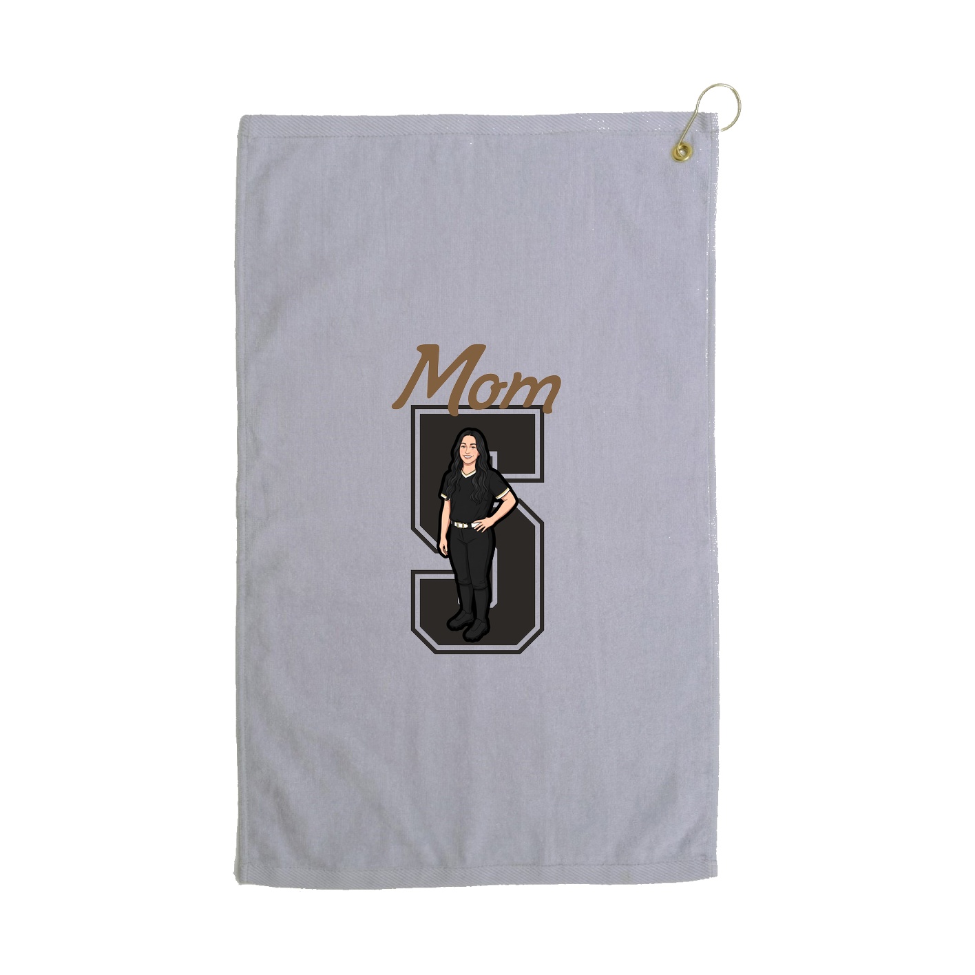 Golf Towel — Mothers Day Shirsey in Grey