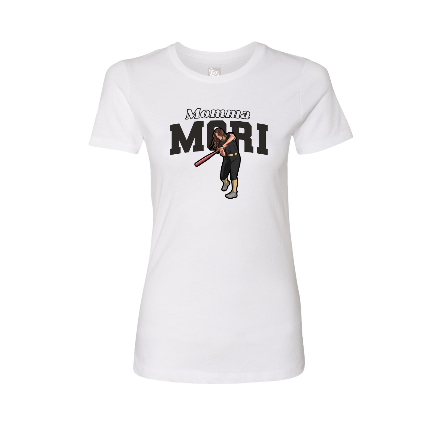 Womens Tee — Mothers Day Block in White