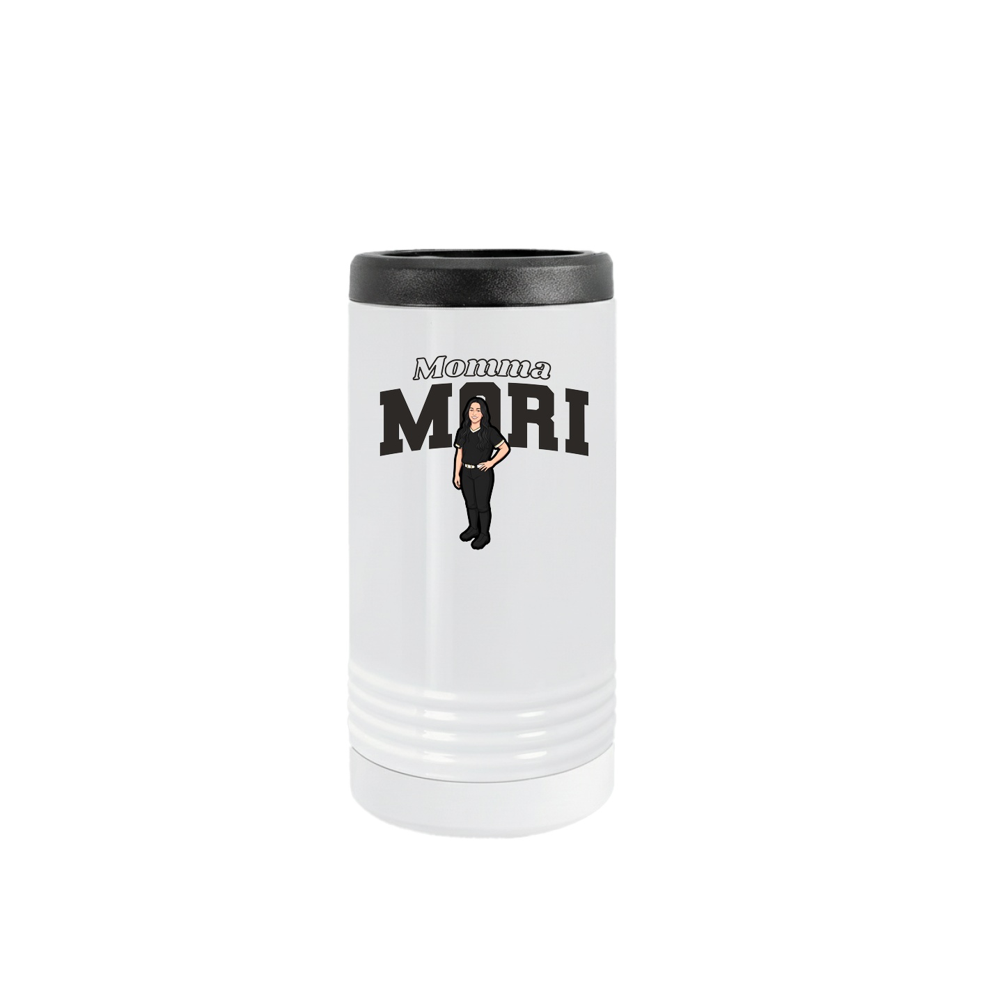 Slim Beverage Holder — Mothers Day Block in White