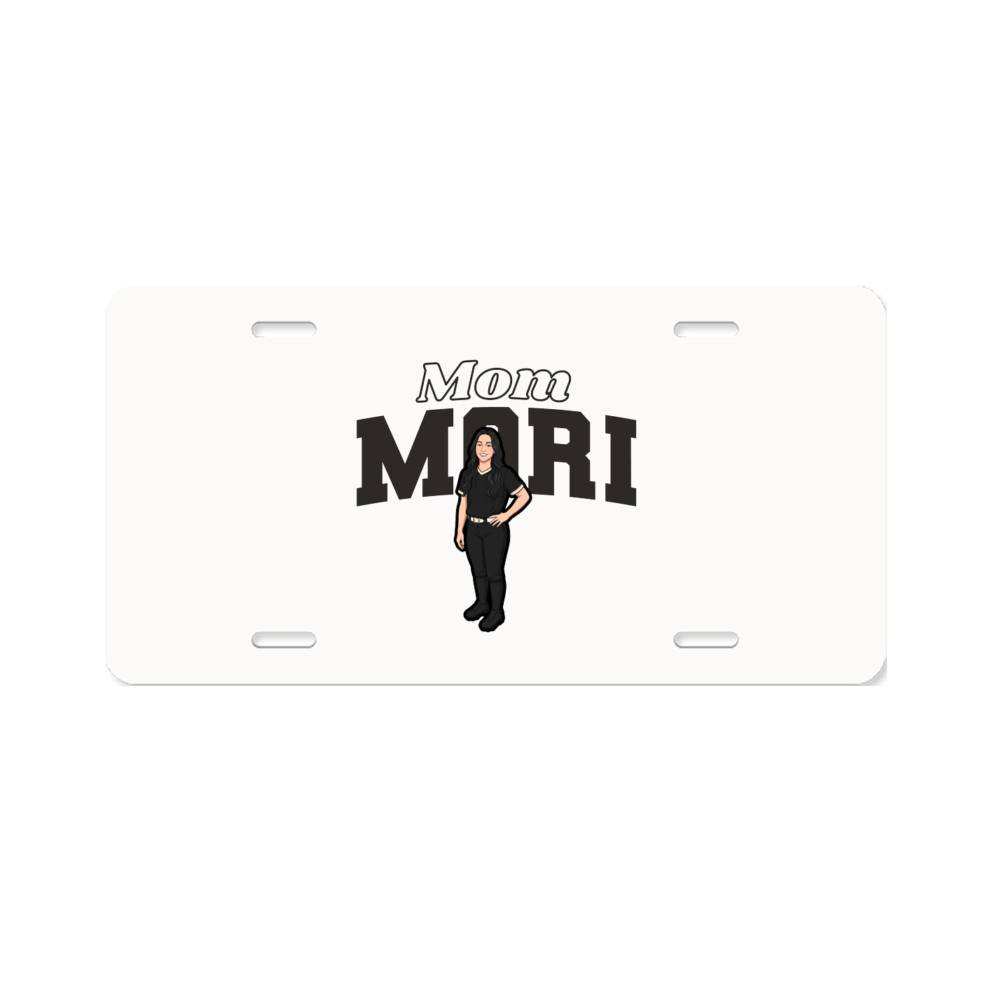 License Plate — Mothers Day Block in Classic