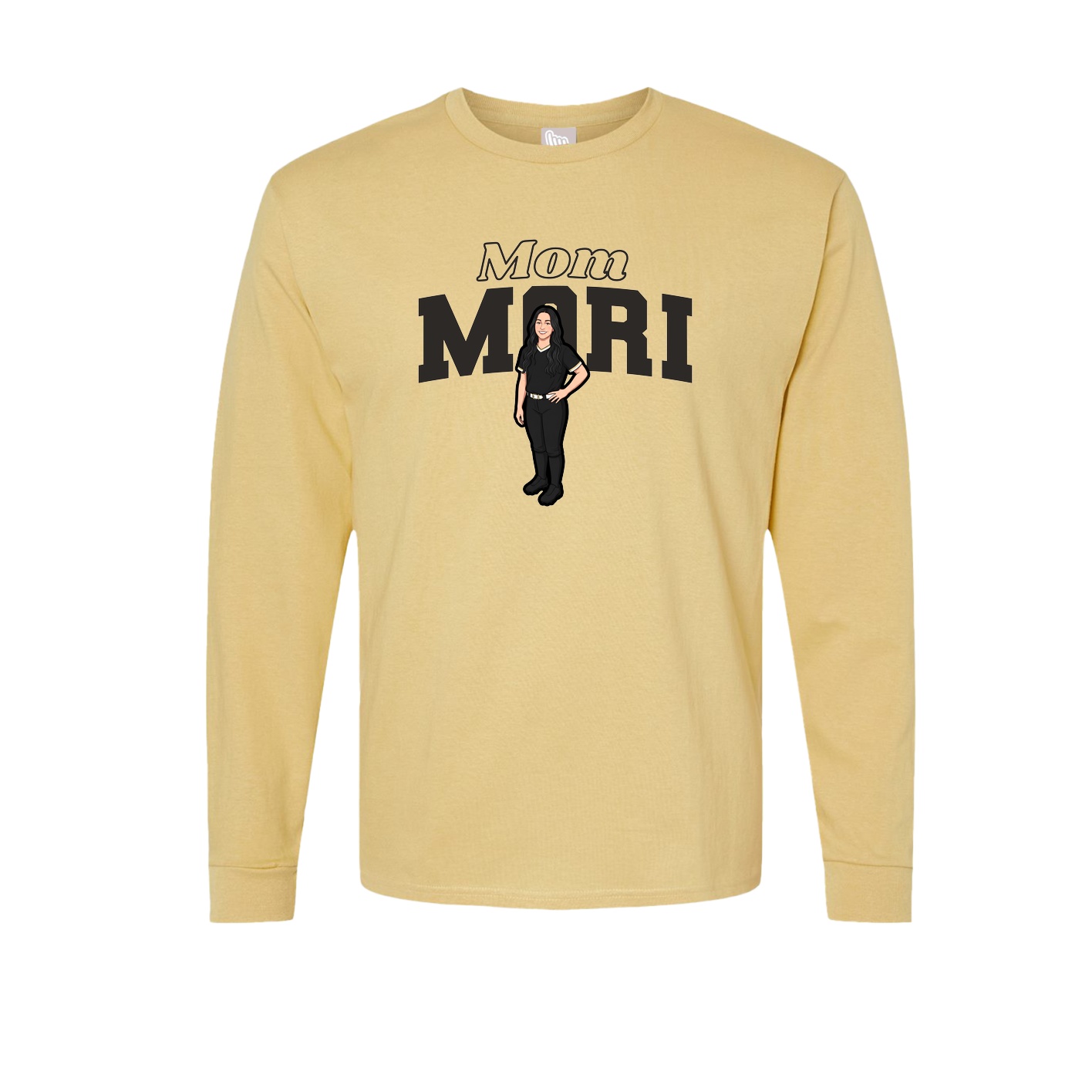 Long Sleeve Tee — Mothers Day Block in Vegas Gold