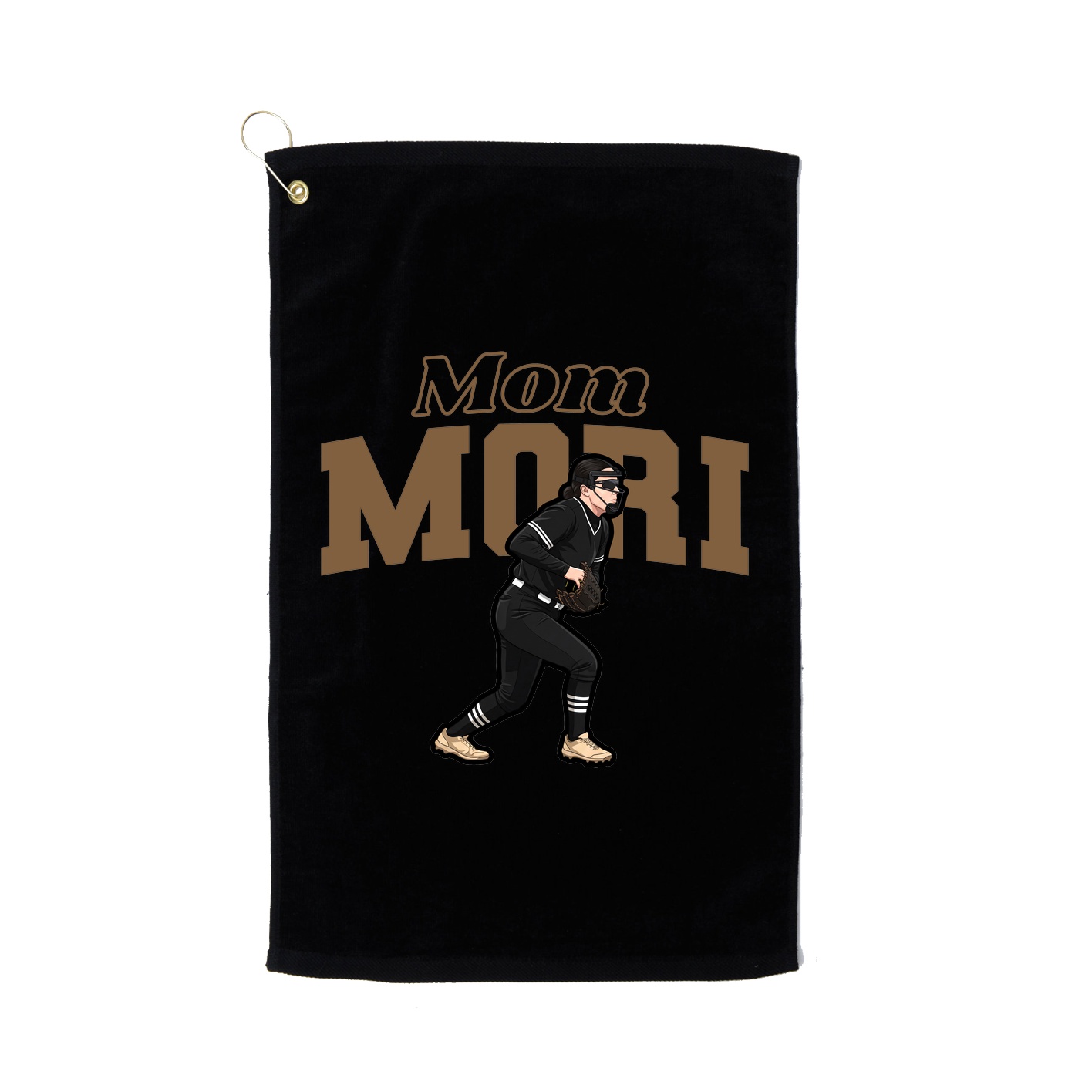 Golf Towel — Mothers Day Block in Black
