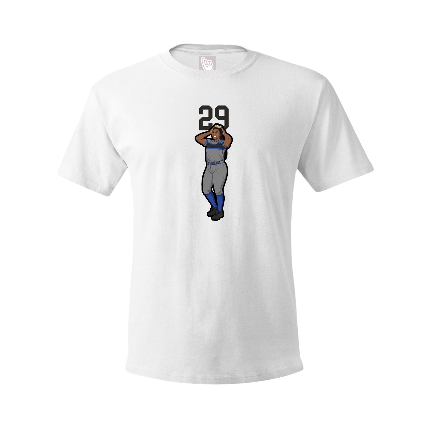 Tee — Number Top in White