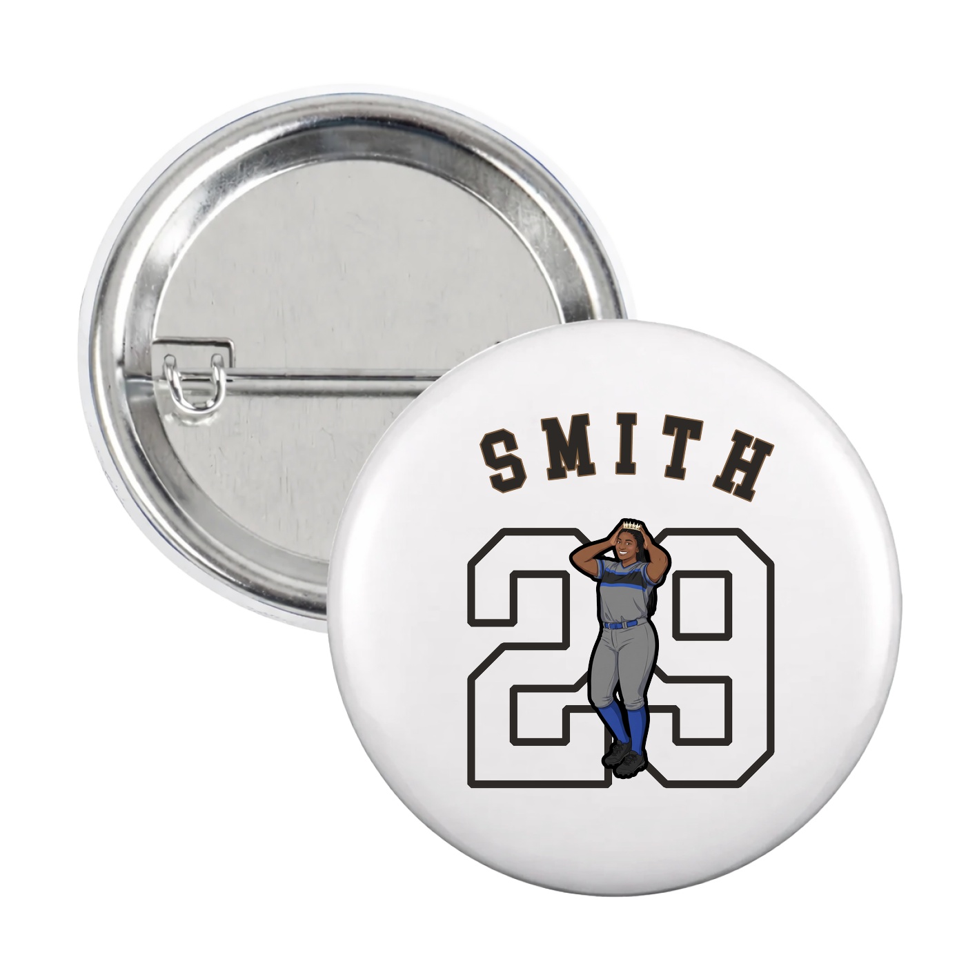 Game Day Button — Shirsey Arch in White