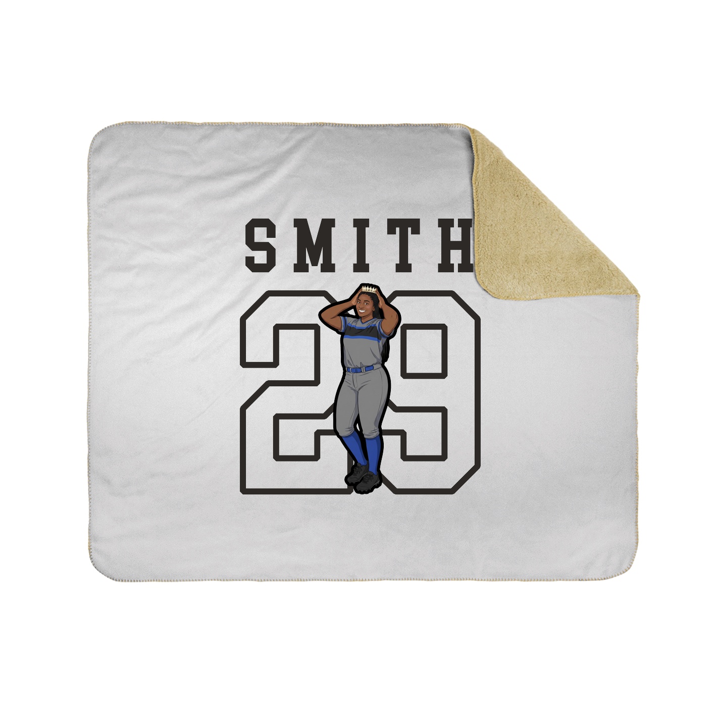 Throw Blanket — Shirsey in White