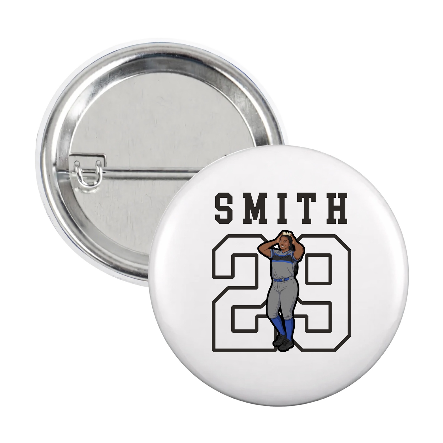 Game Day Button — Shirsey in White