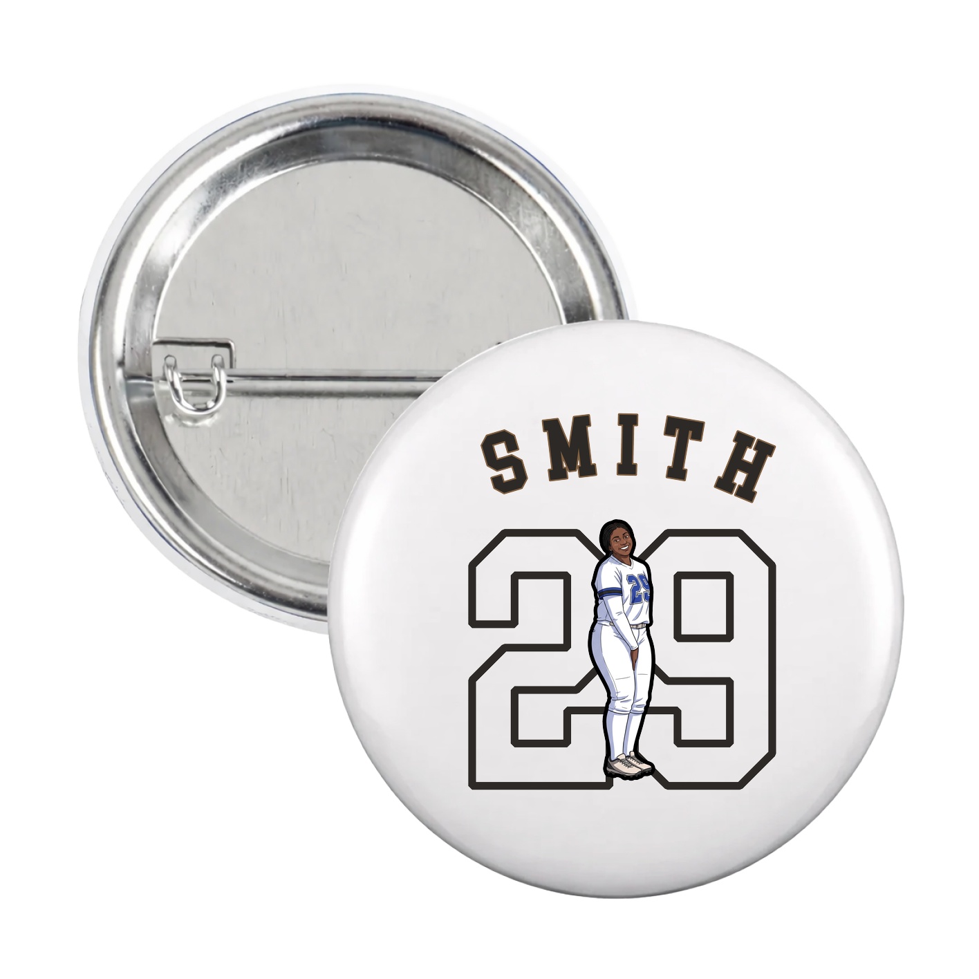 Game Day Button — Shirsey Arch in White