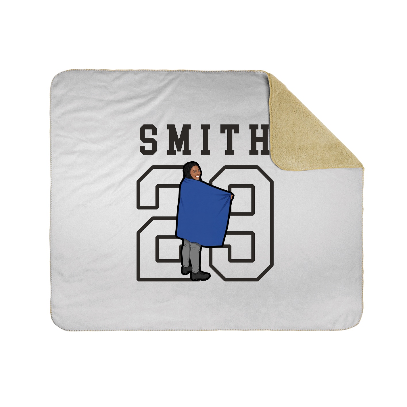 Throw Blanket — Shirsey in White
