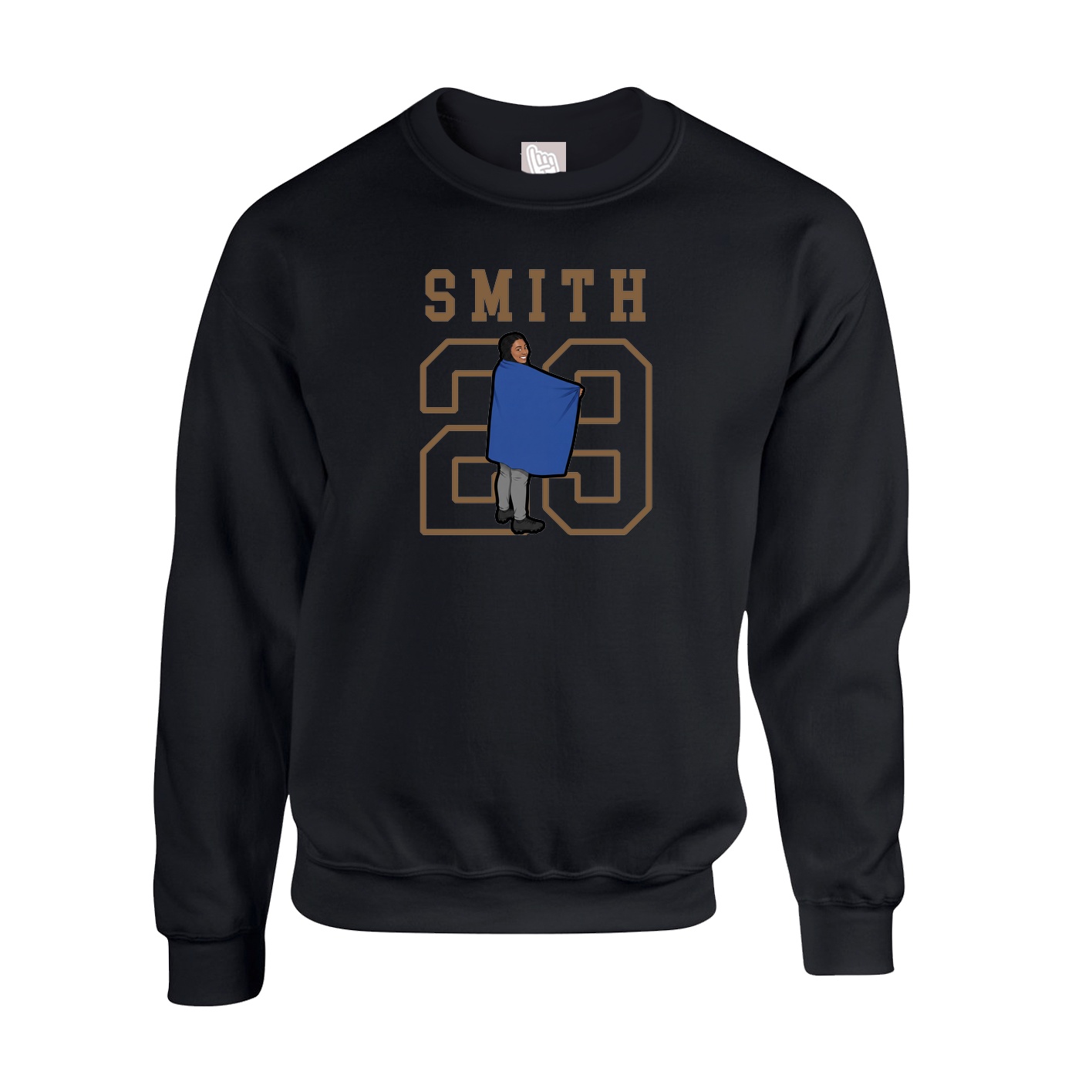 Fleece Crew — Shirsey in Black