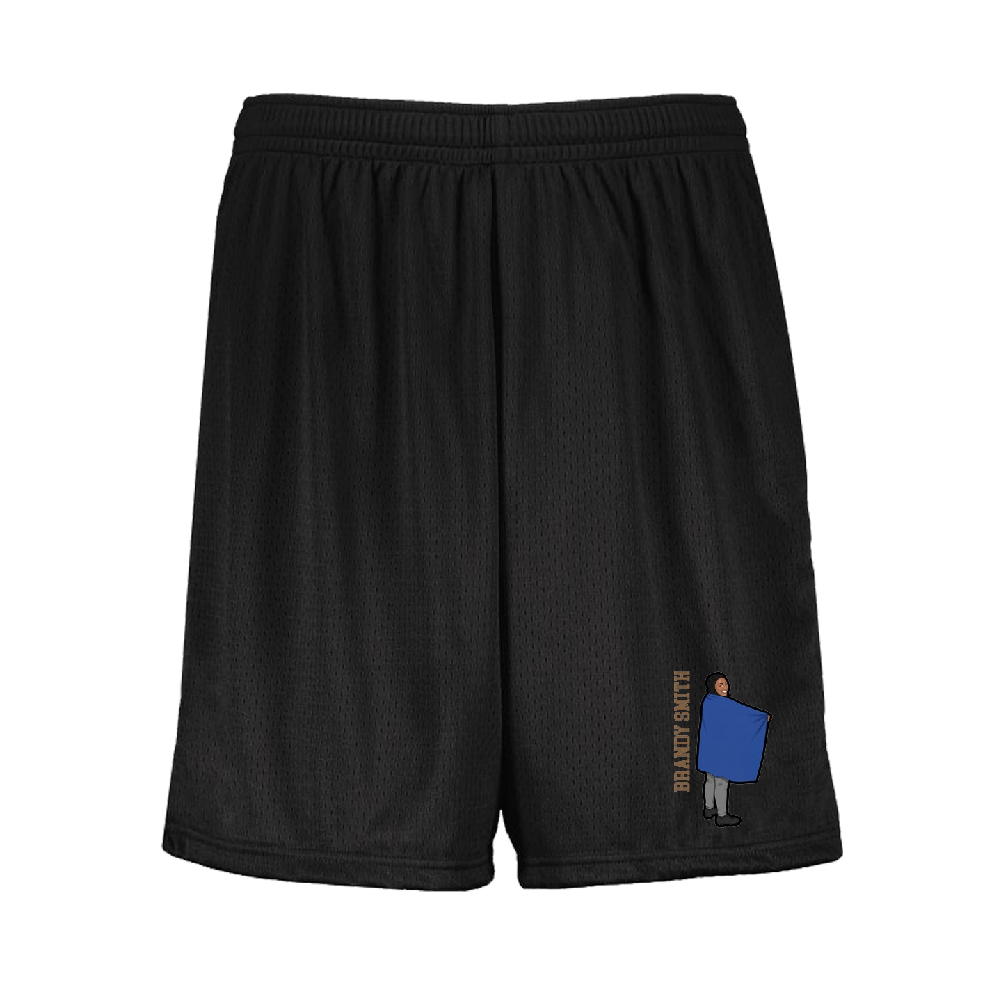 Shorts — Name Vertical in Black