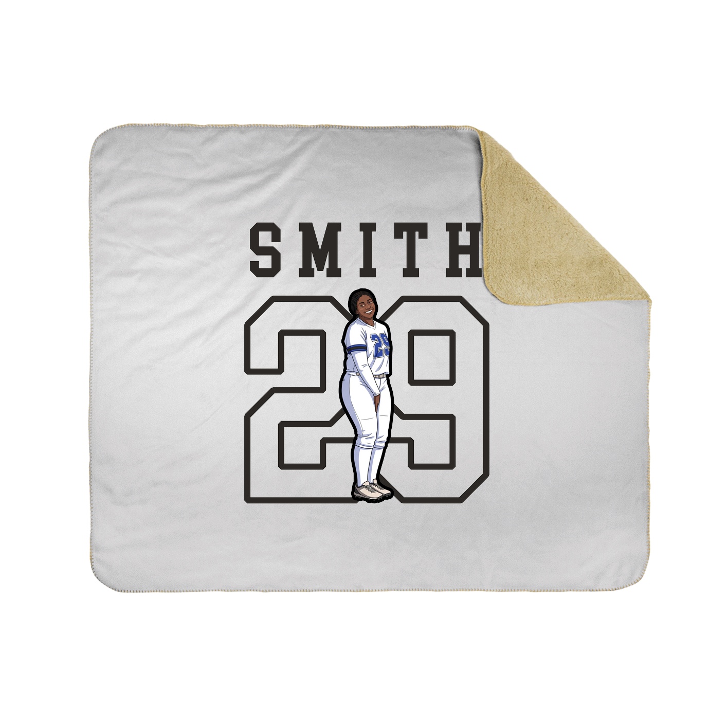 Throw Blanket — Shirsey in White