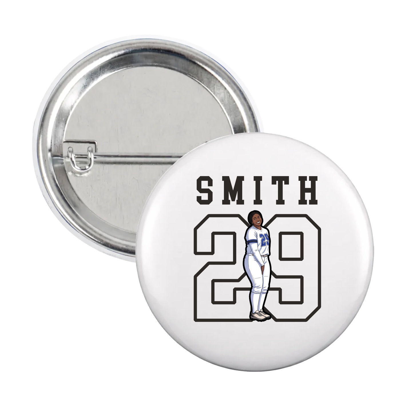 Game Day Button — Shirsey in White