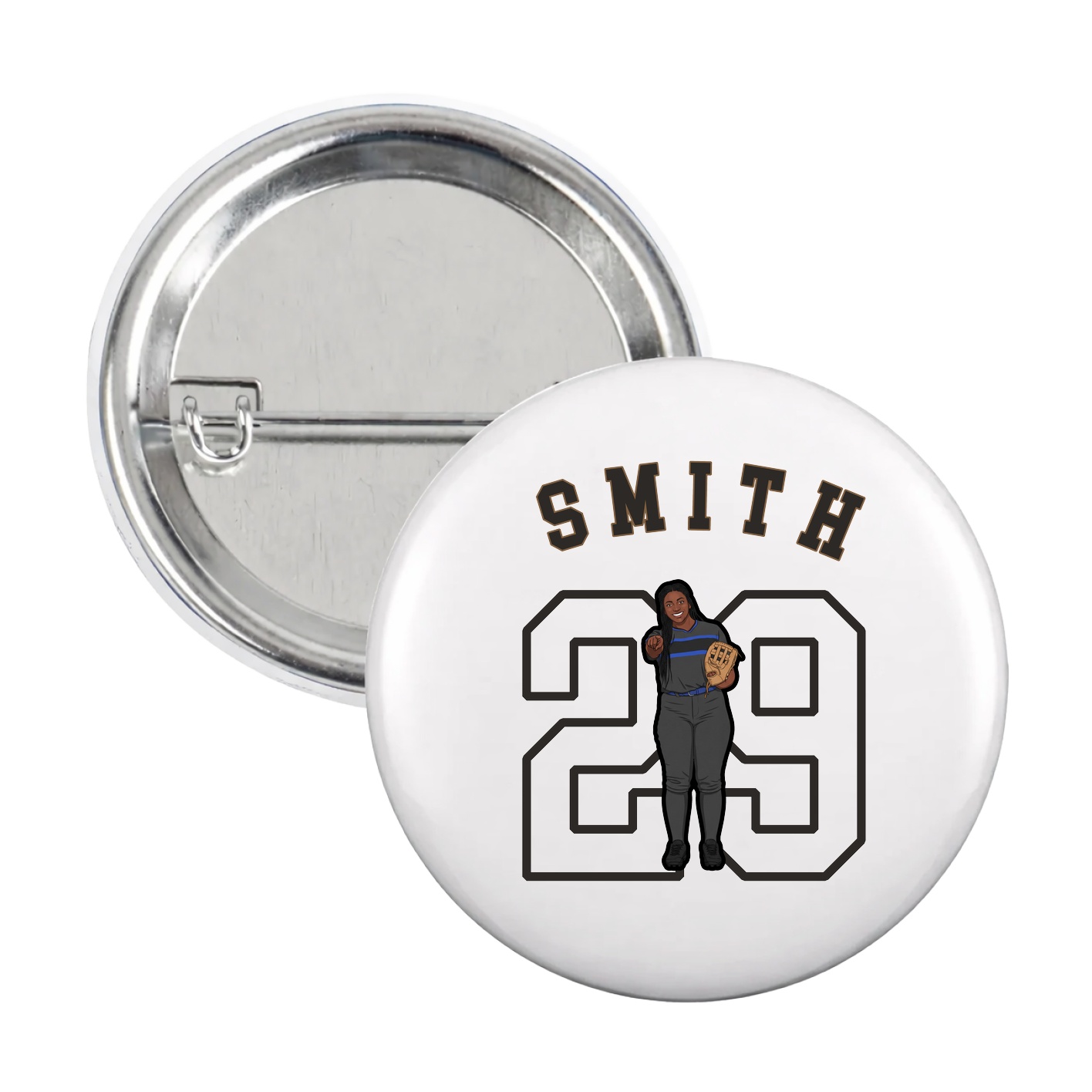 Game Day Button — Shirsey Arch in White