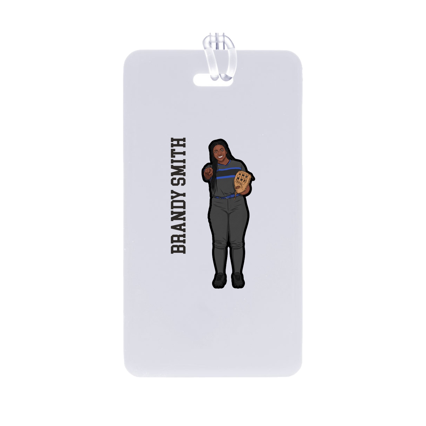 Bag Tag — Name Vertical in Classic