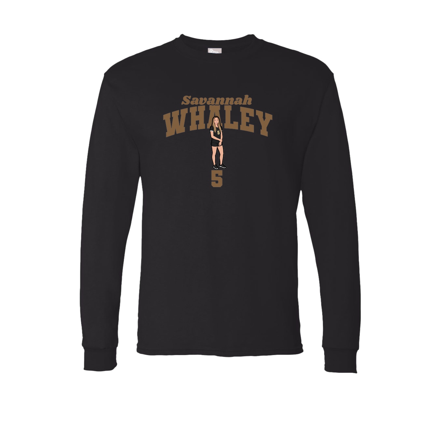 Long Sleeve Tee — Signature Arch in Black