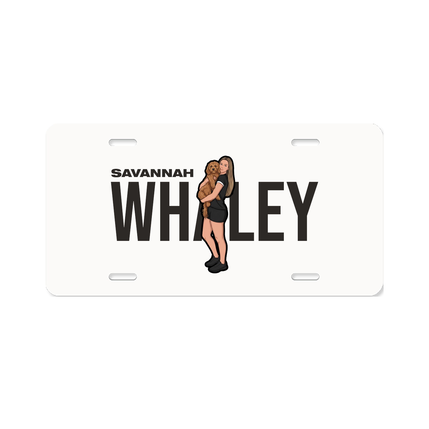 License Plate — Player Name in Classic