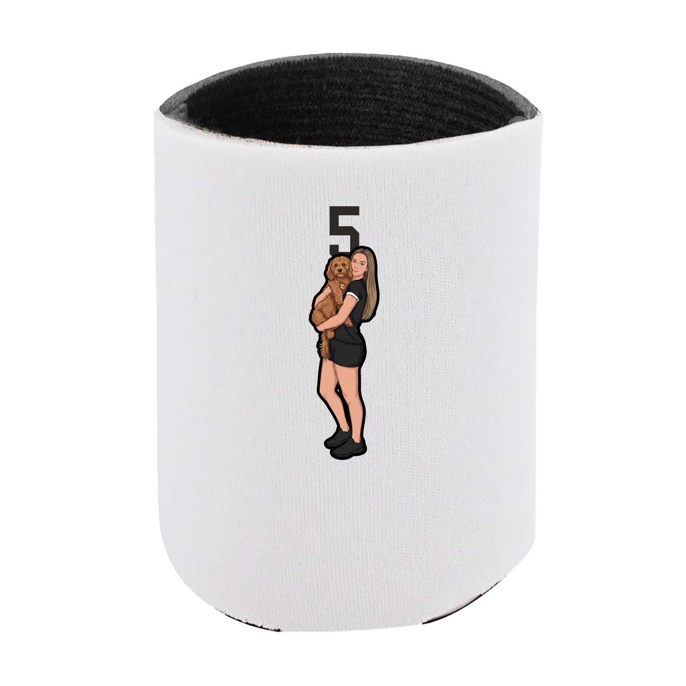 Can Holder — Number Top in White